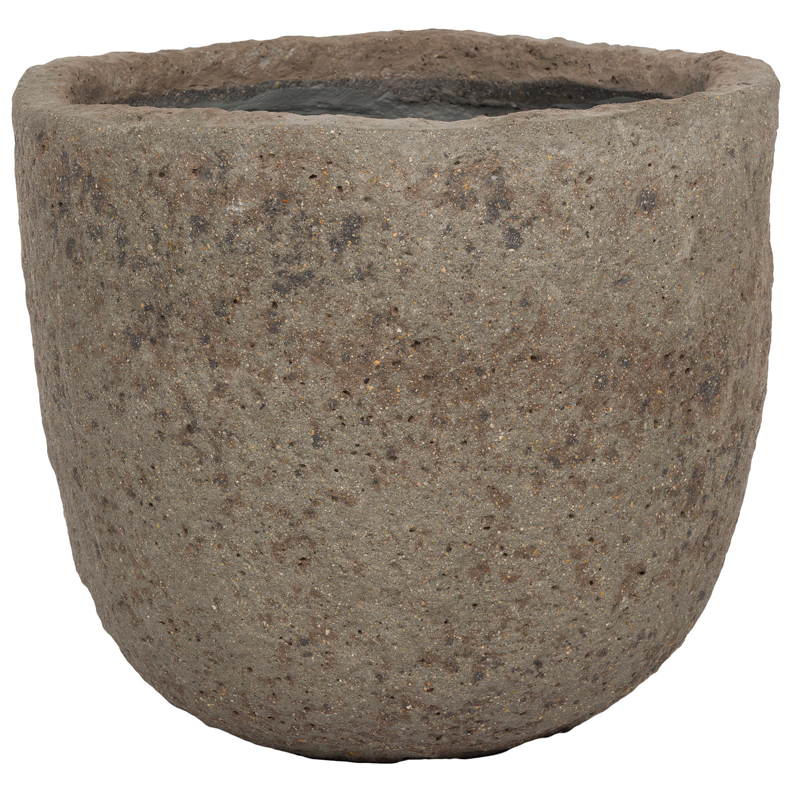 Кашпо Nobilis Marco "Stone Grey Round" (файкостоун), D34,5xH29 см Серый