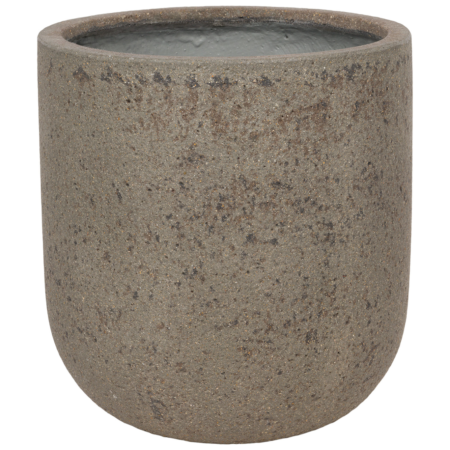 Кашпо Nobilis Marco "Plain Grey stone Round" (файкостоун), D40xH44 см Серый