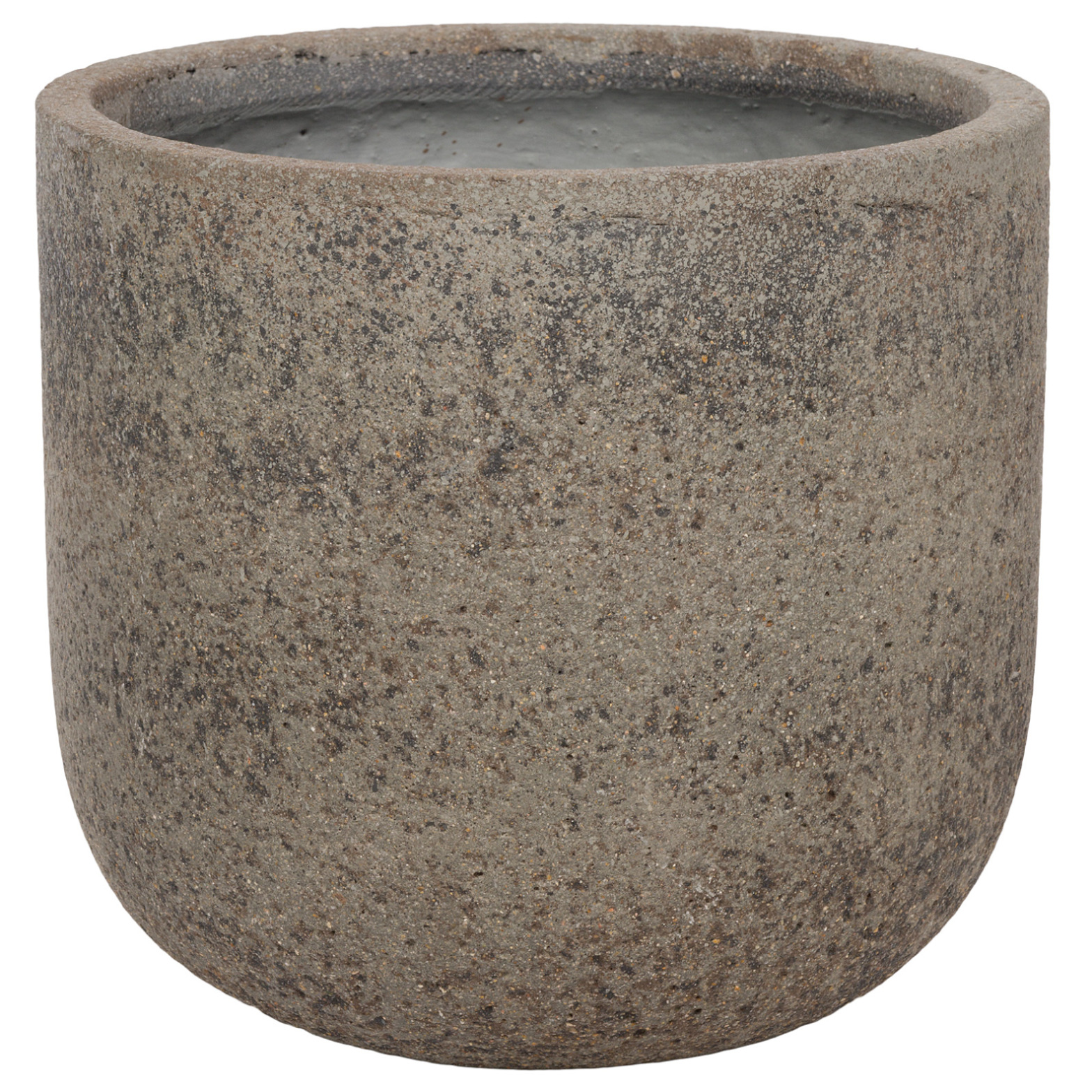 Кашпо Nobilis Marco "Plain Grey stone Round" (файкостоун), D33xH31 см Серый