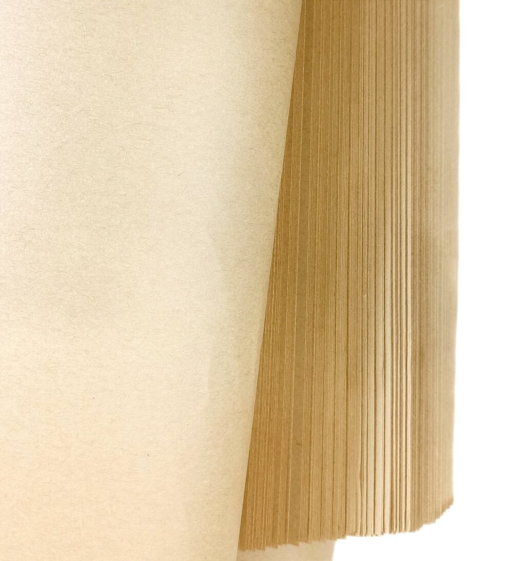 Бумага крафт натуральный, 84x100 см, 80 г/м2, 7 кг, набор (100 шт) Натуральный