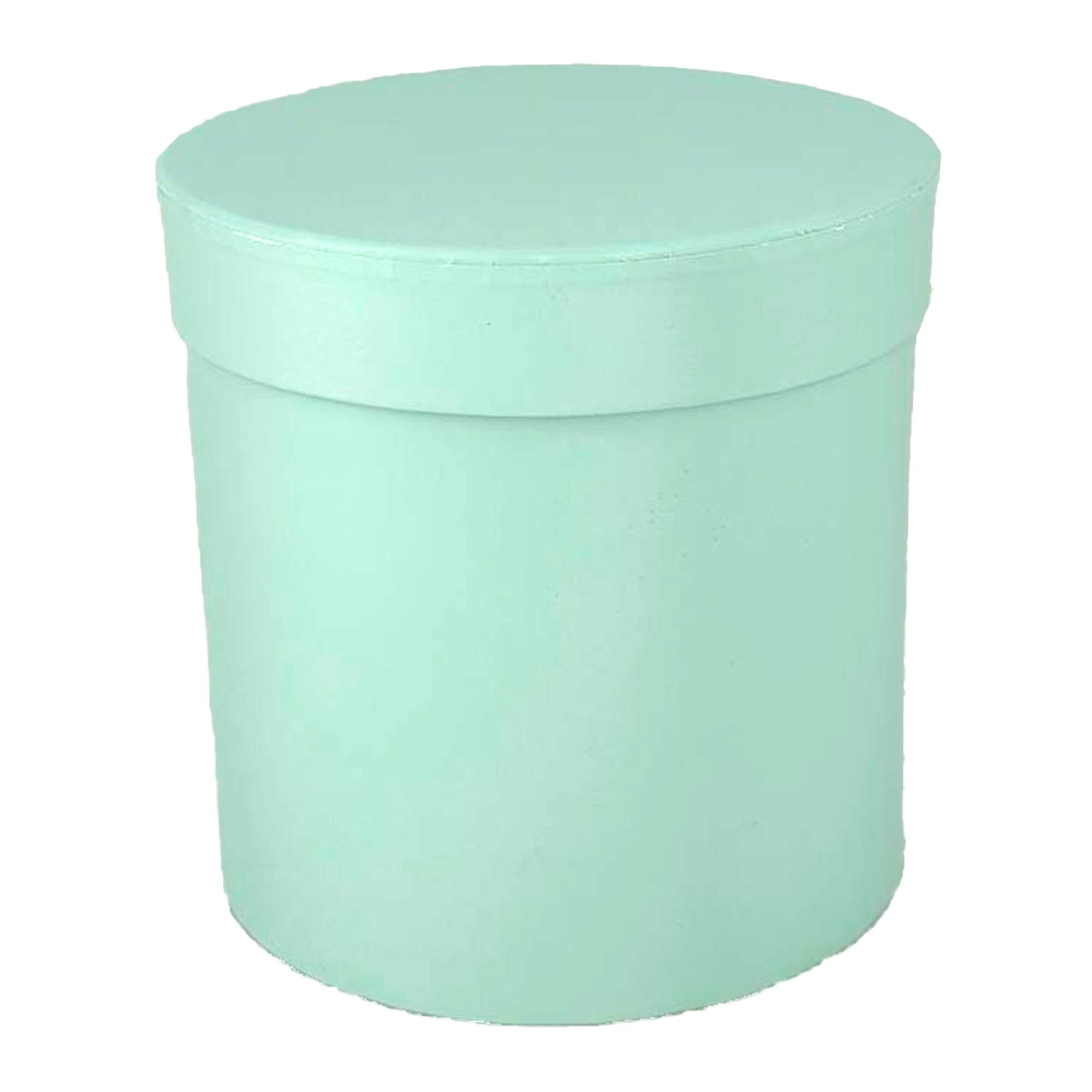 Коробка шляпная, D14xH14 см, с крышкой Светло-зеленый