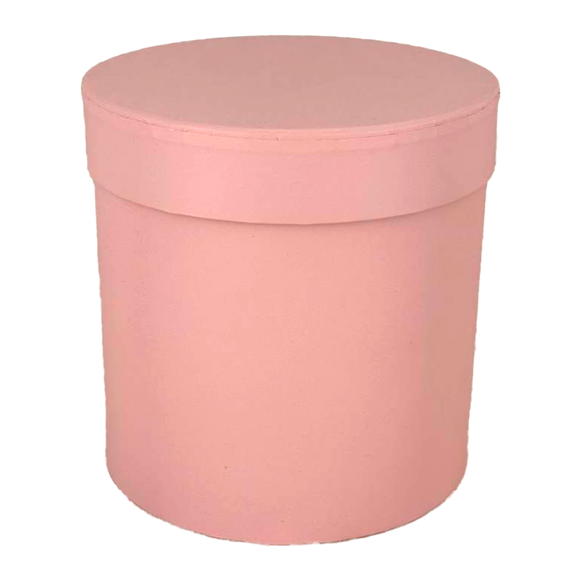 Коробка шляпная, D14xH14 см, с крышкой Светло-розовый