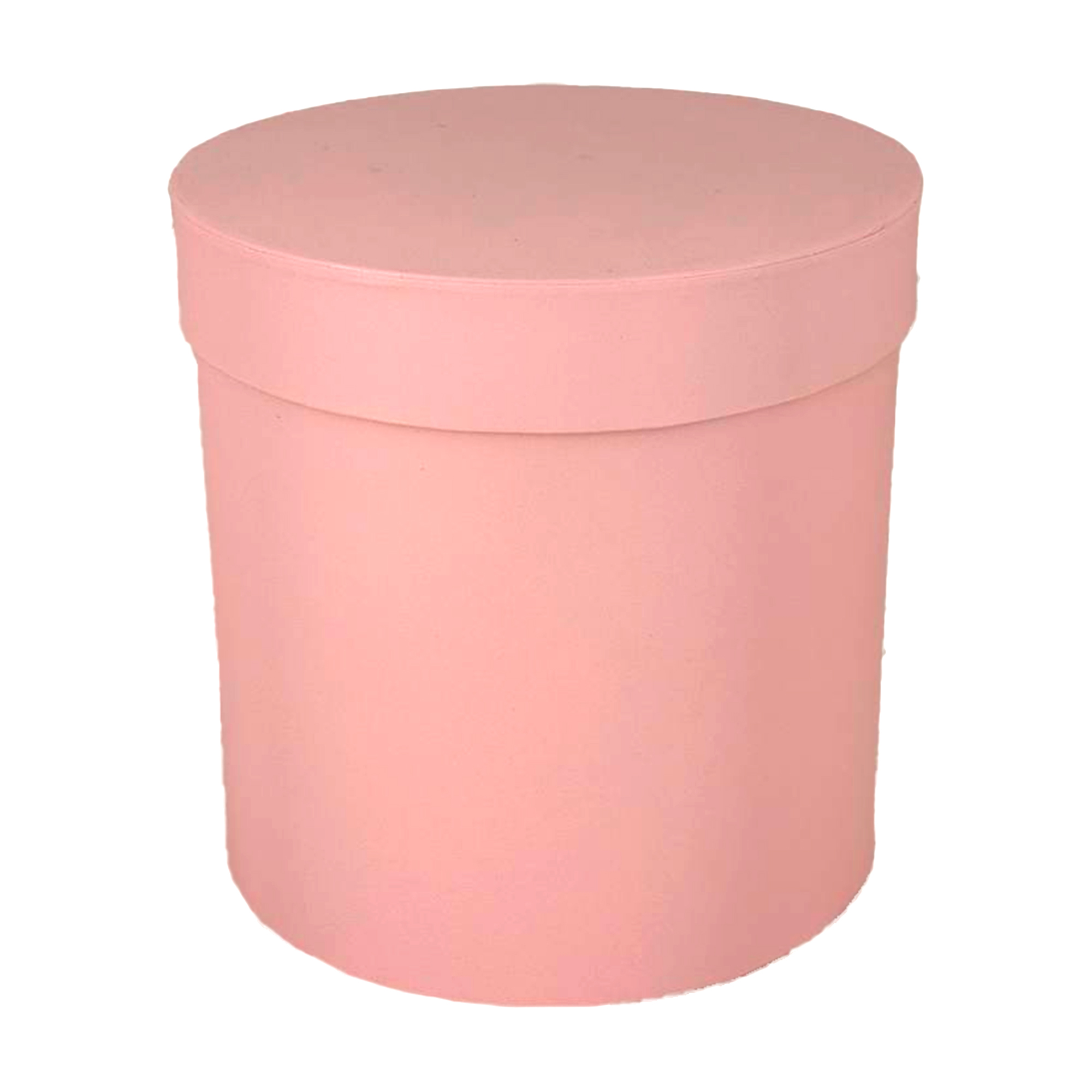 Коробка шляпная, D16xH16 см, с крышкой Светло-розовый