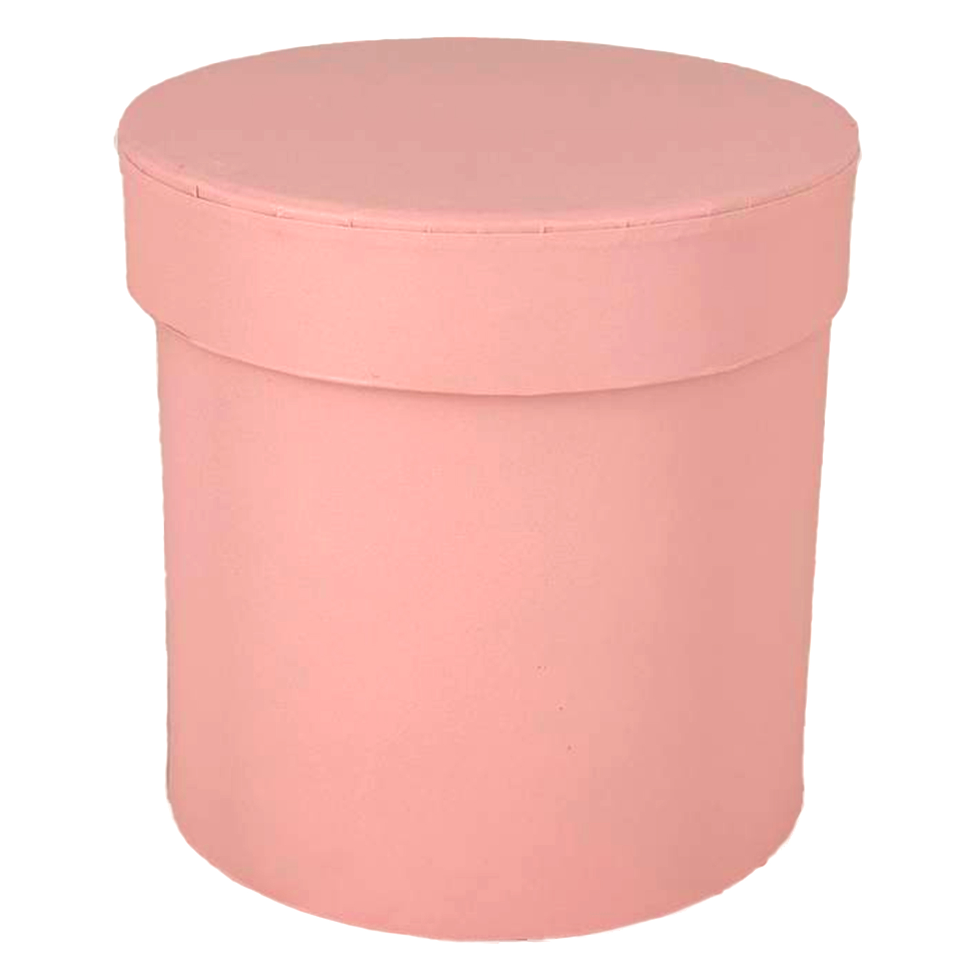 Коробка шляпная, D18xH18 см, с крышкой Светло-розовый