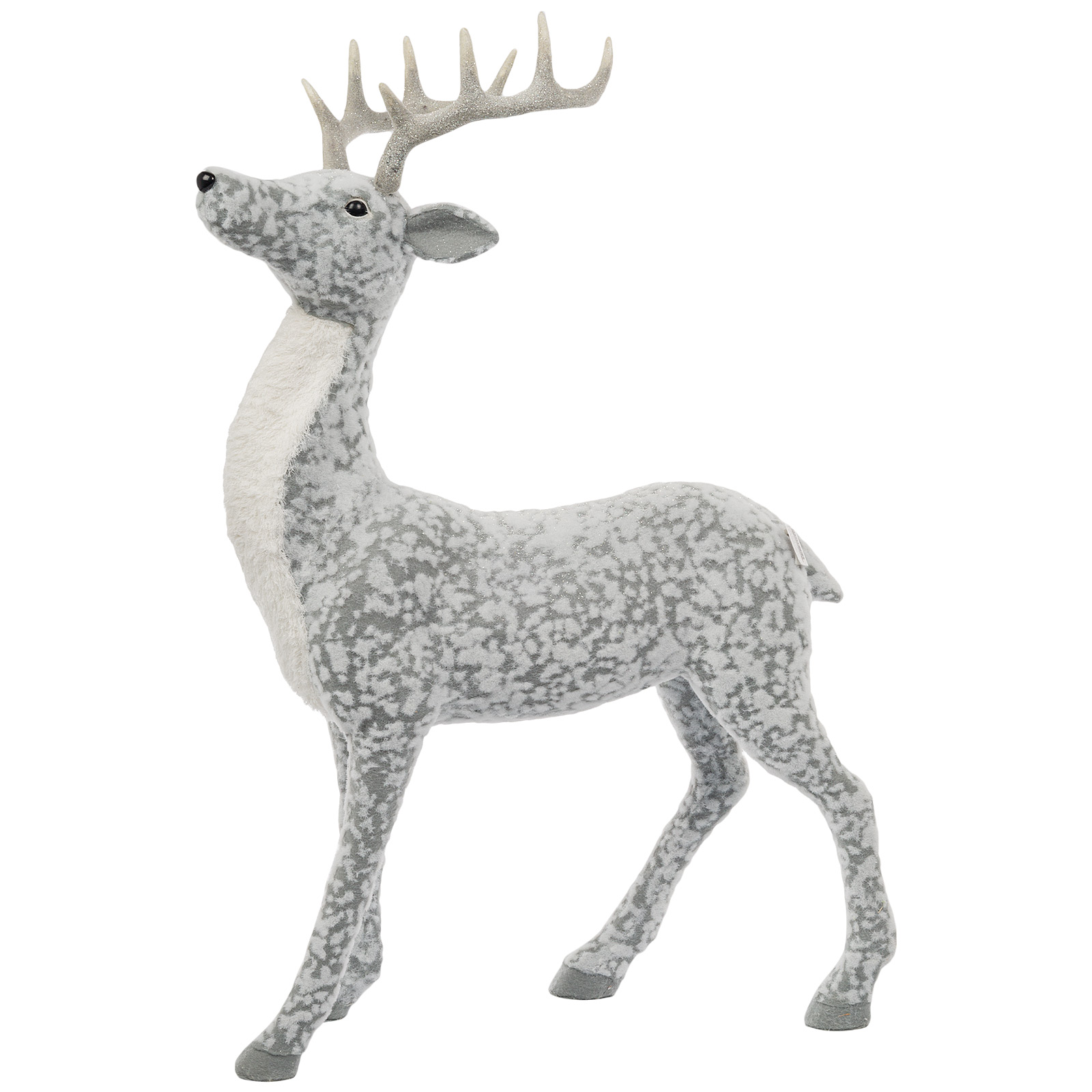 Фигура "Олень" (флок), 70x35xH97 см Серый