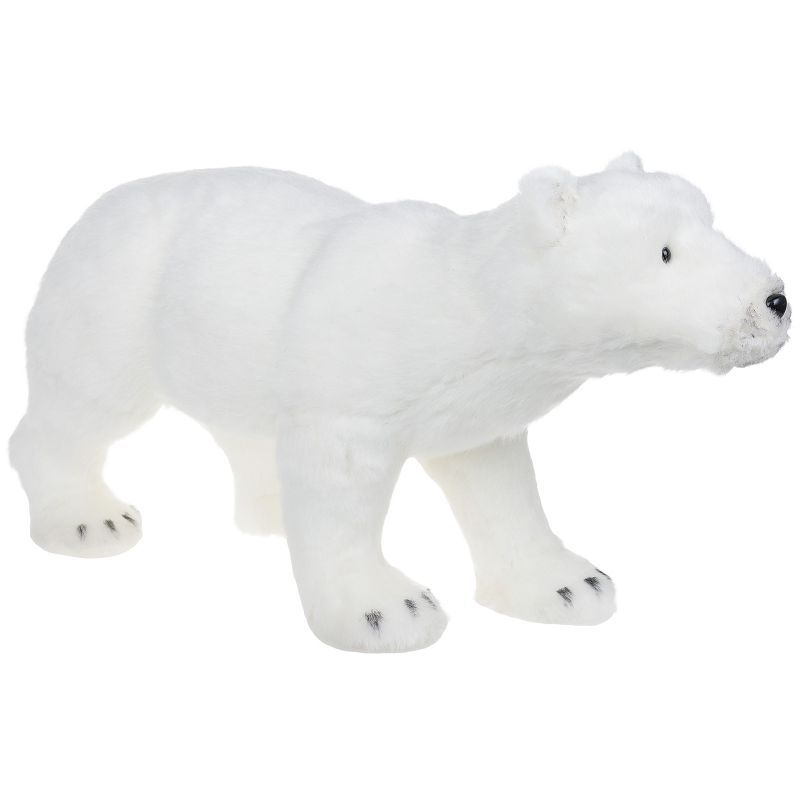 Фигура "Медведь" (иск. мех), 60x22xH33 см Белый