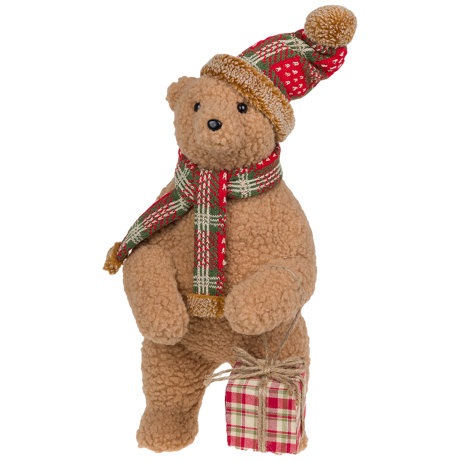 Фигура "Медвежонок" (ткань), 23x20xH51 см Коричневый