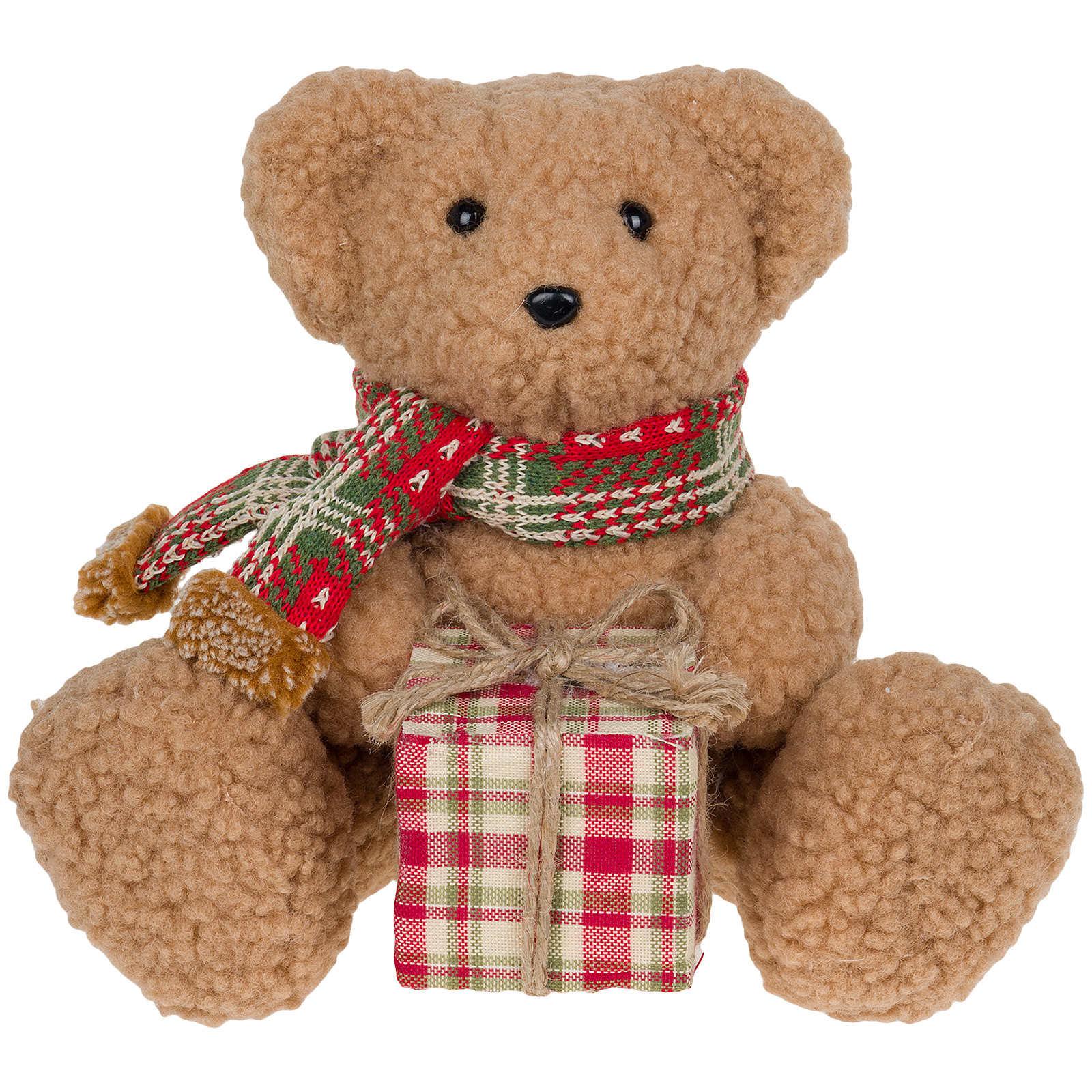 Фигура "Медвежонок" (ткань), 26x21xH20 см Коричневый