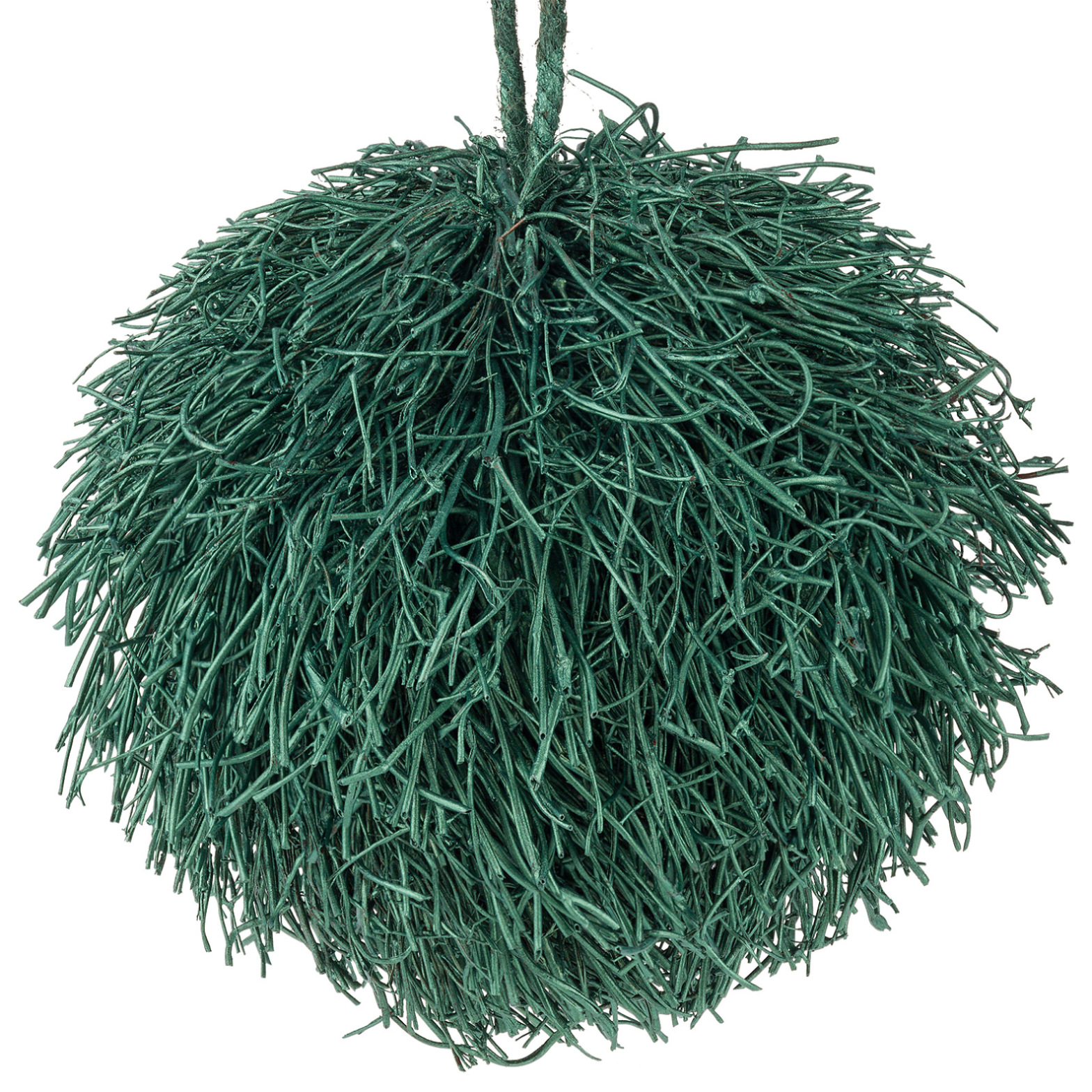 Елочная игрушка "Шар" (дерево), D13,5 см Зеленый