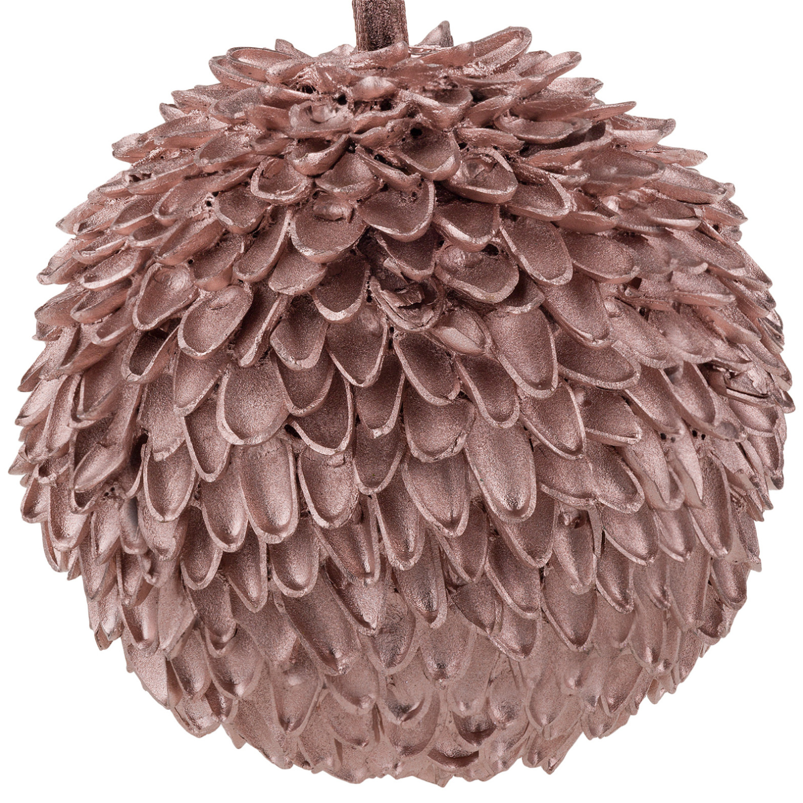 Елочная игрушка "Шар" (дерево), D10 см Золотой