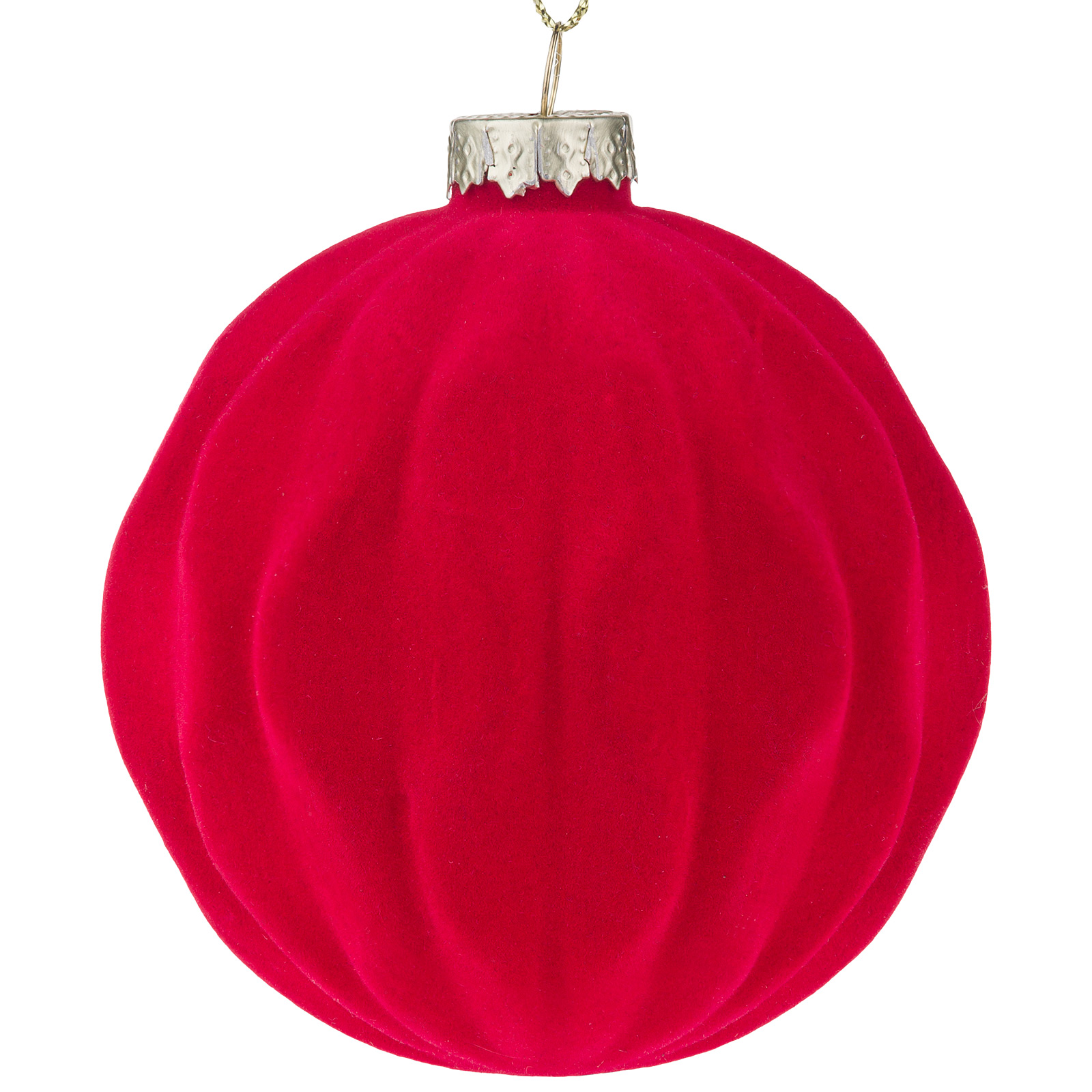 Елочная игрушка "Шар" (стекло), D8 см Красный