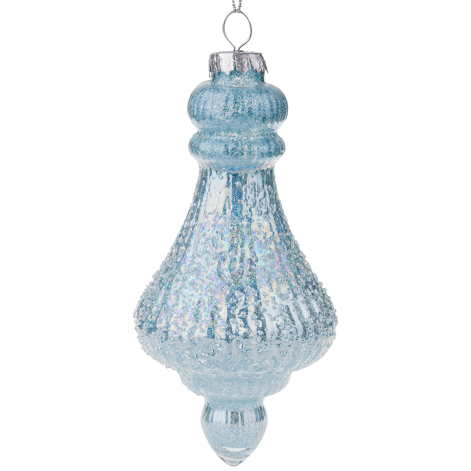 Елочная игрушка "Калабаш" (стекло), 6,5xH13 см Голубой