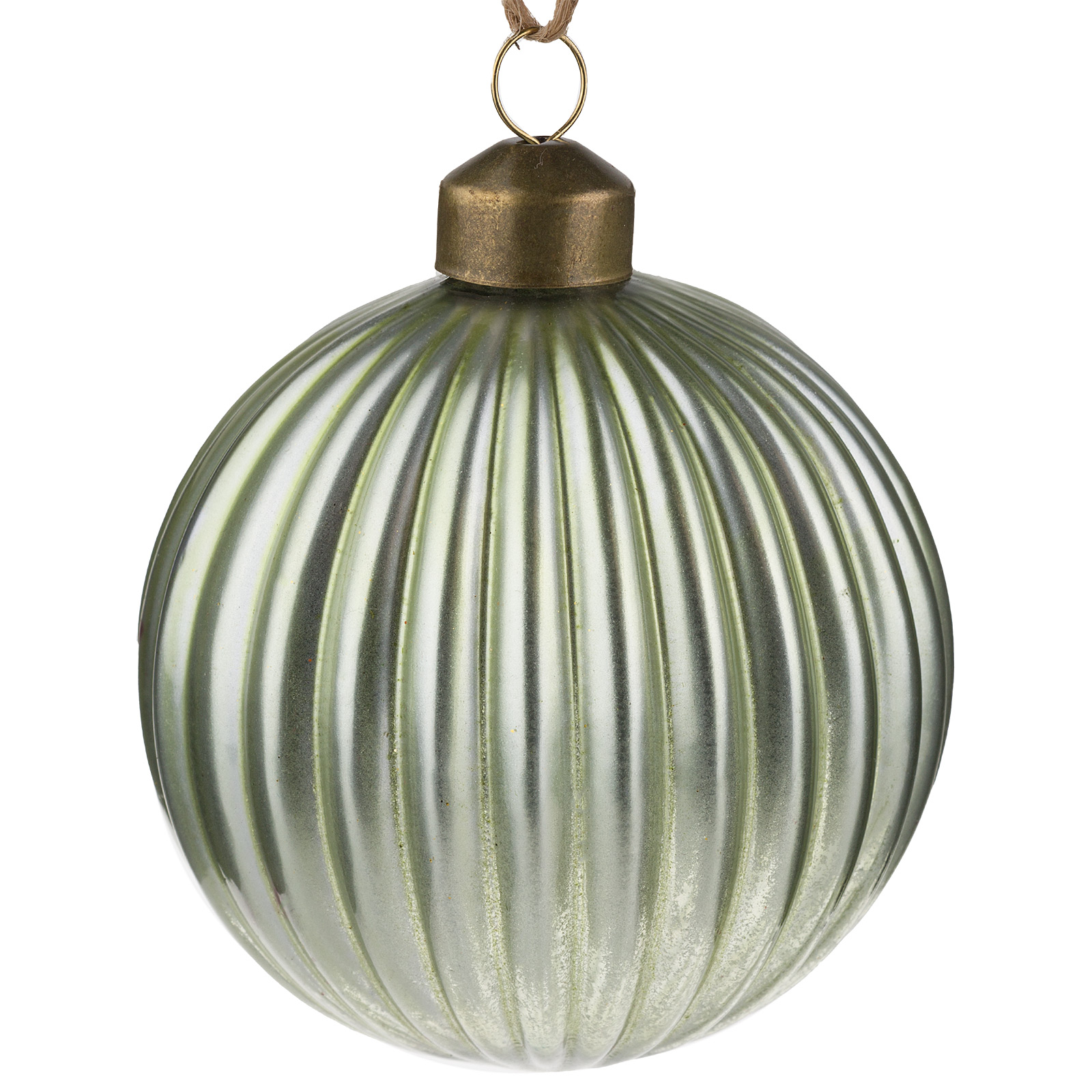 Елочная игрушка "Шар" (стекло), D8 см Светло-зеленый