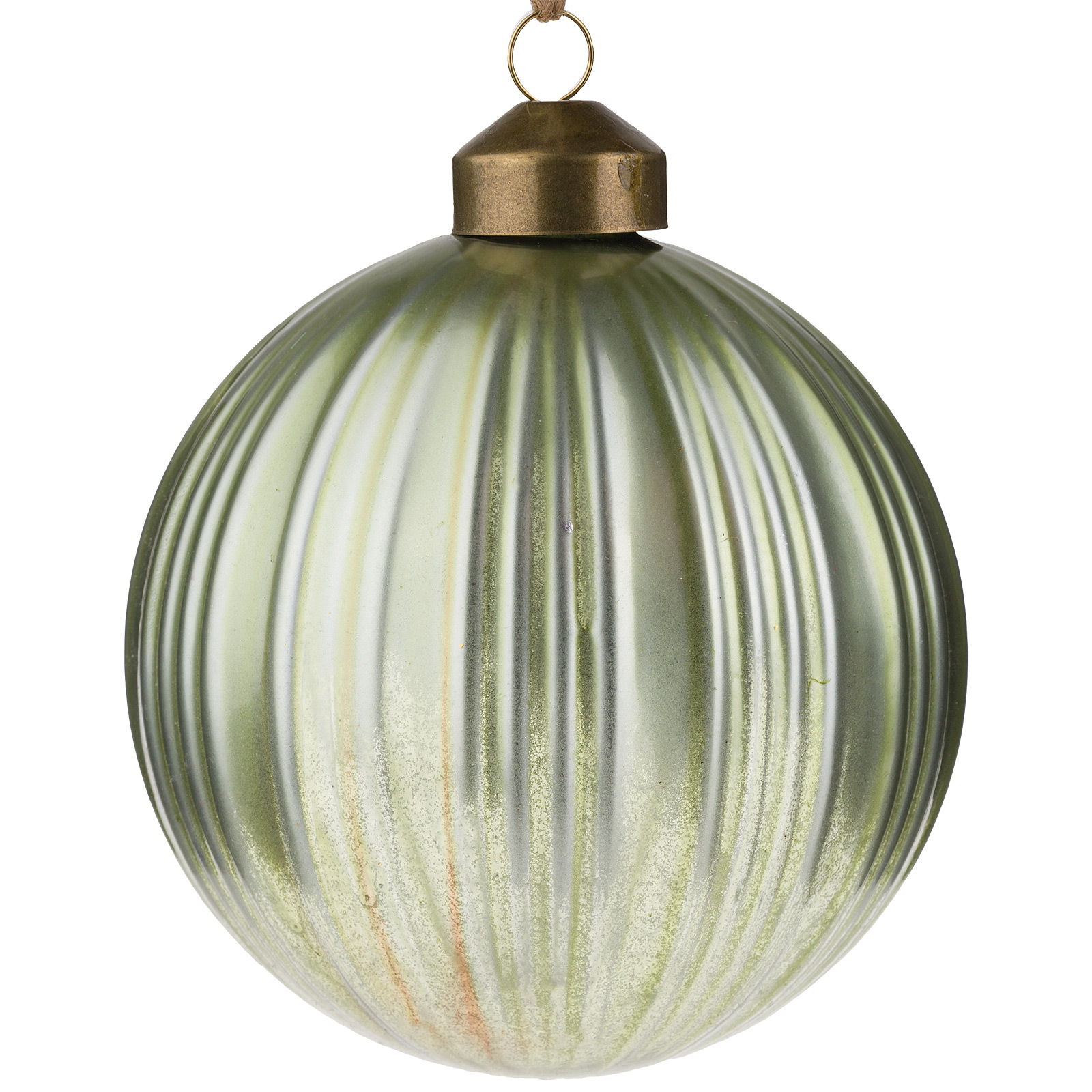 Елочная игрушка "Шар" (стекло), D10 см Светло-зеленый