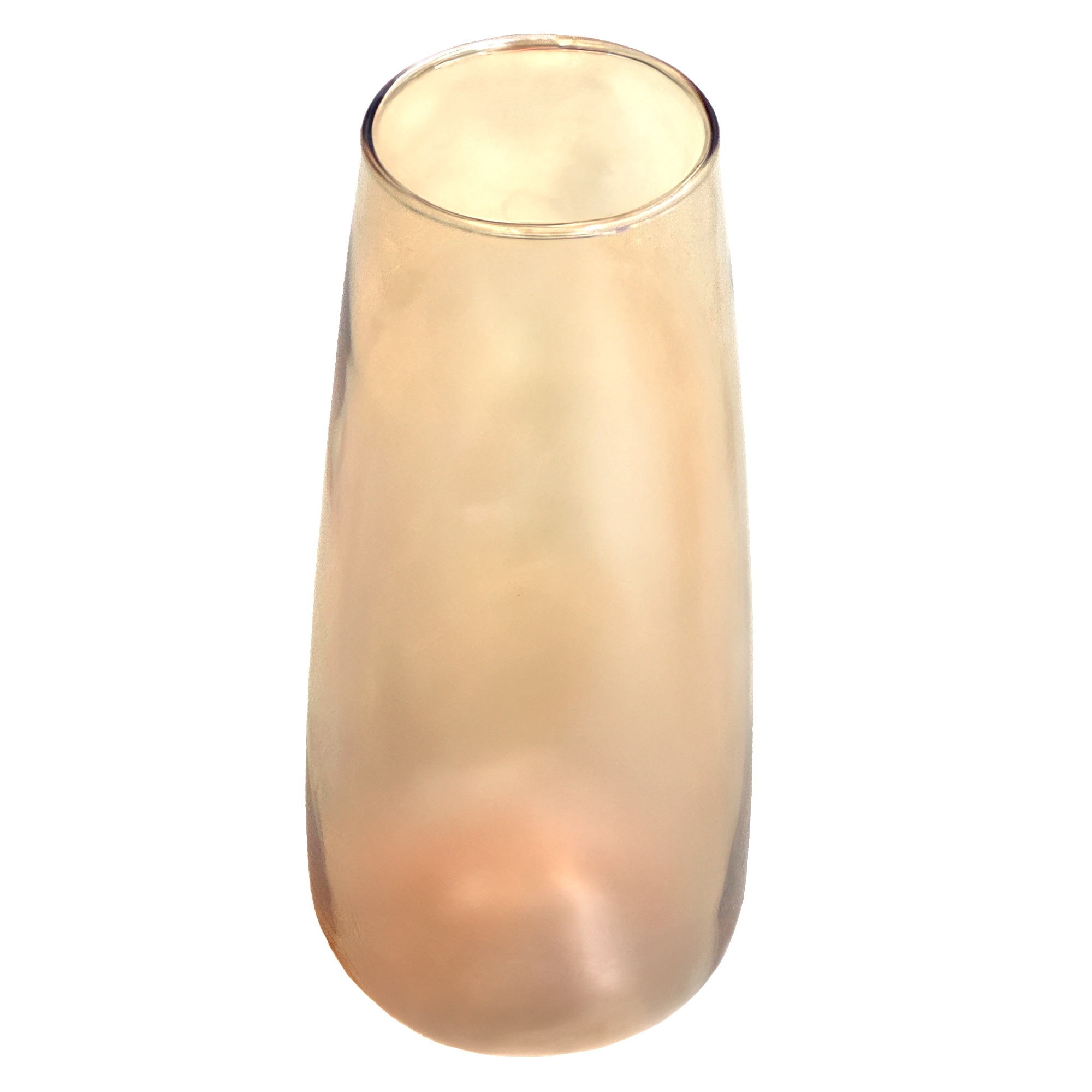 Ваза "Элис" (стекло), D10xH22,5 см Охра