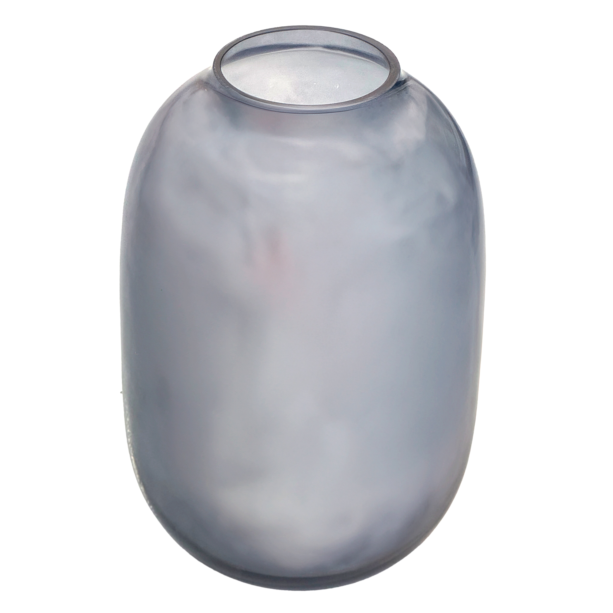 Ваза "Jar" (стекло), D18,5xH30 см Серый