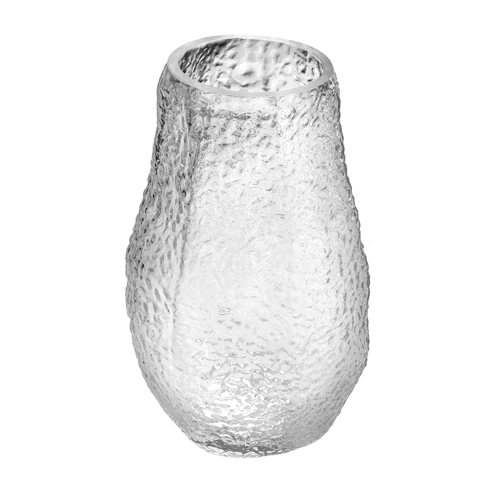 Ваза "Ice" (стекло), D15xH25 см Прозрачный