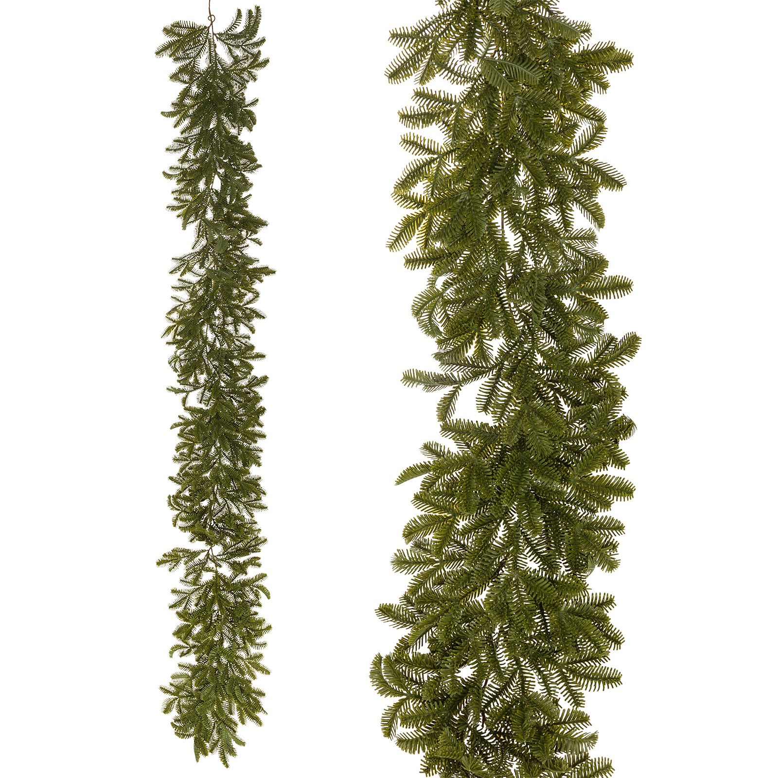 Гирлянда искусственная еловая (пластик), 100 см Зеленый