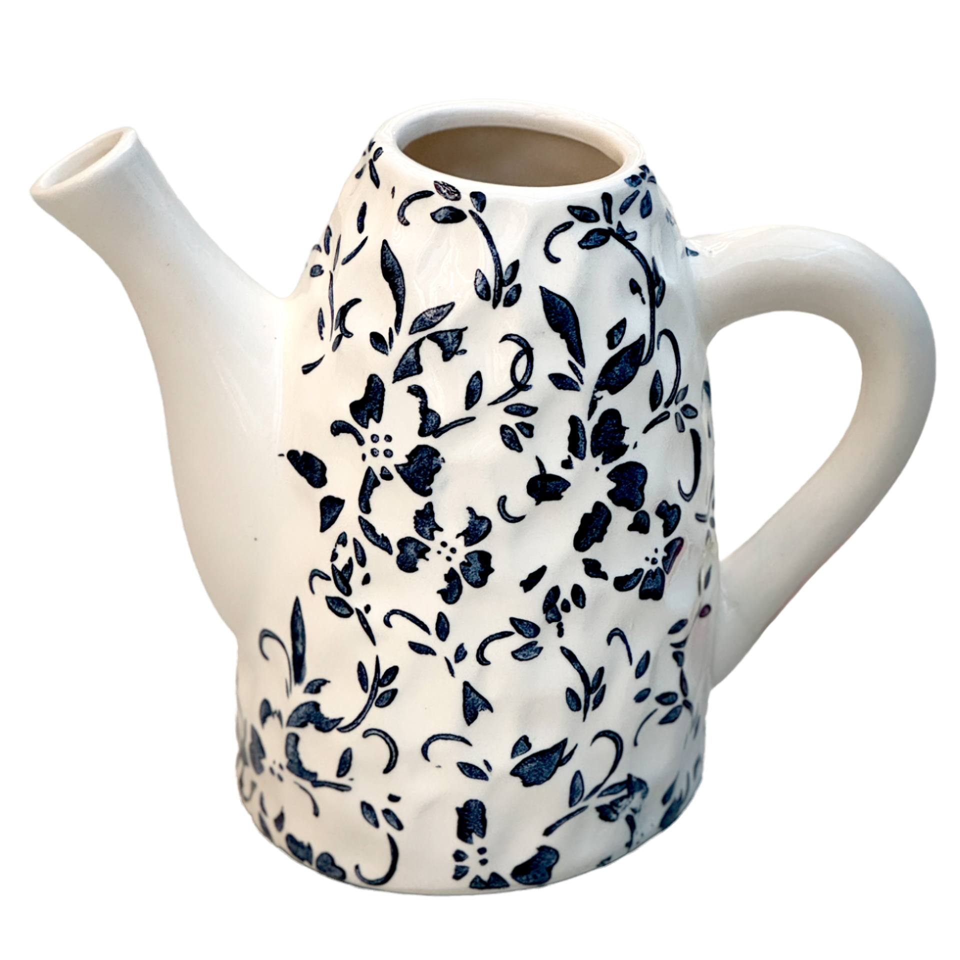 Ваза "Flower Blue" (керамика), D18xH10 см Белый-синий