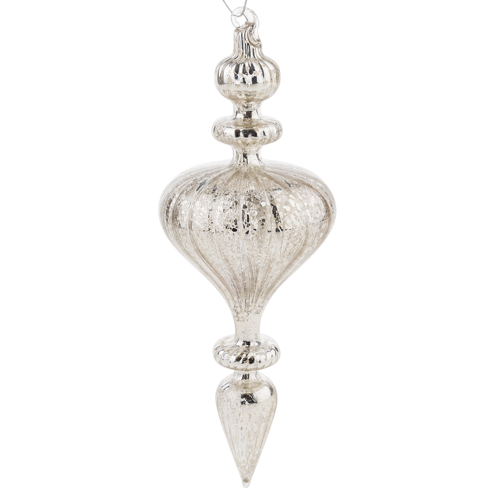 Елочная игрушка "Калабаш" (стекло), 8xH24 см Шампань