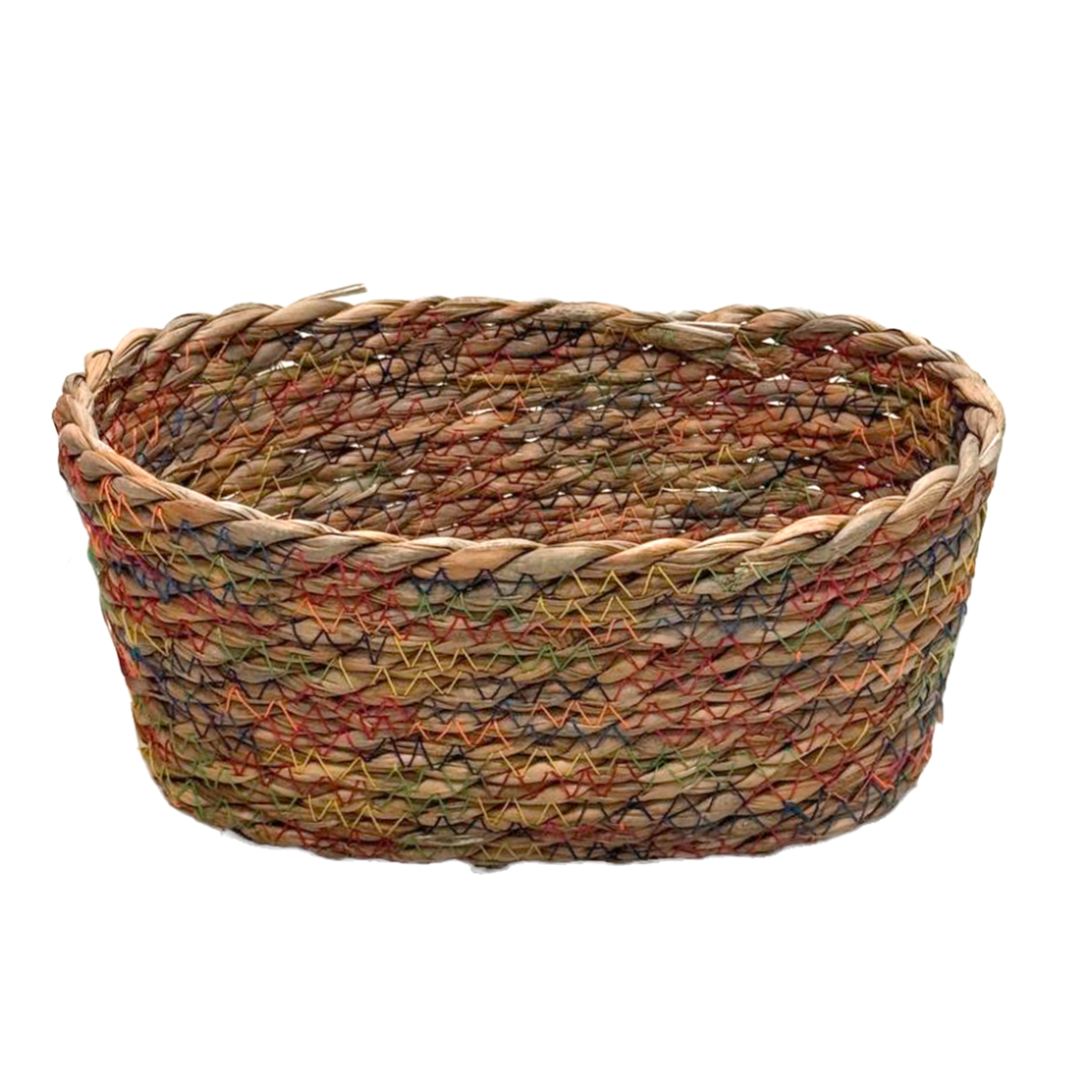 Кашпо плетеное (водоросли), D22xH10 см Натуральный