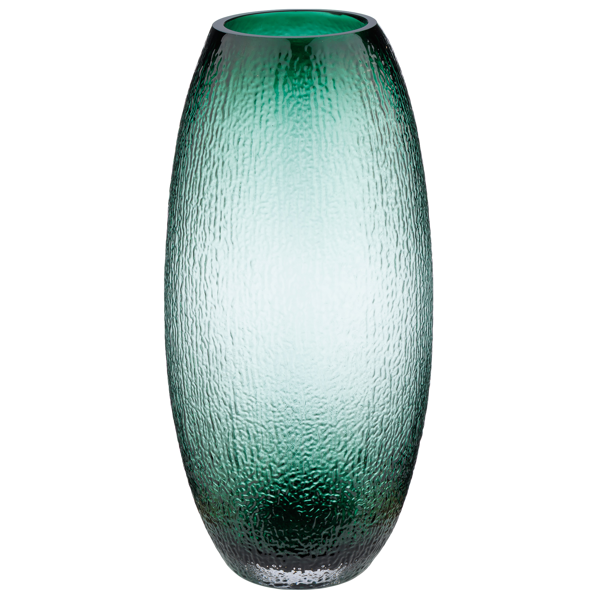 Ваза "Тени" (стекло), D19xH39,5 см Зеленый