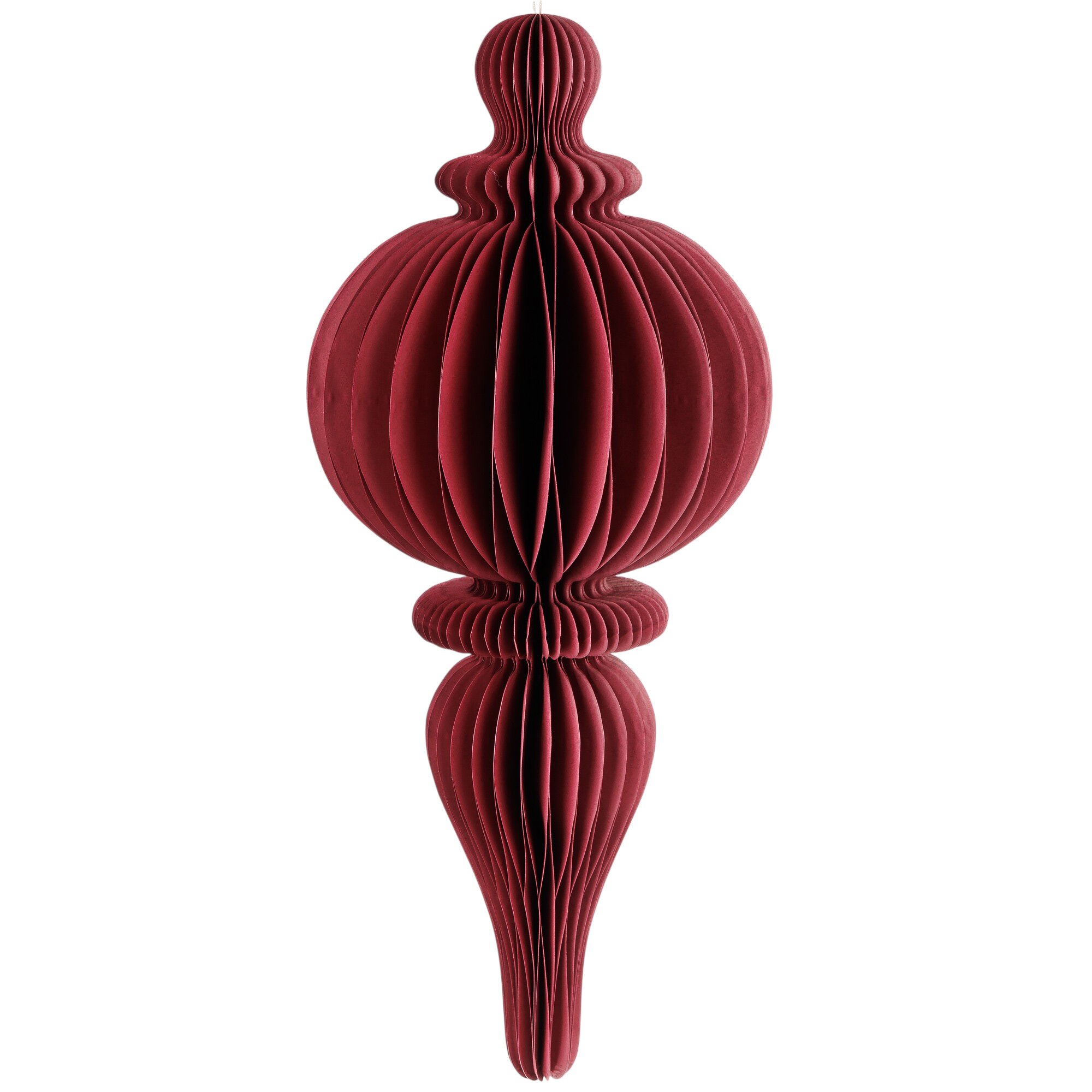 Елочная игрушка "Калабаш" (бумага), 12xH30 см Бордовый