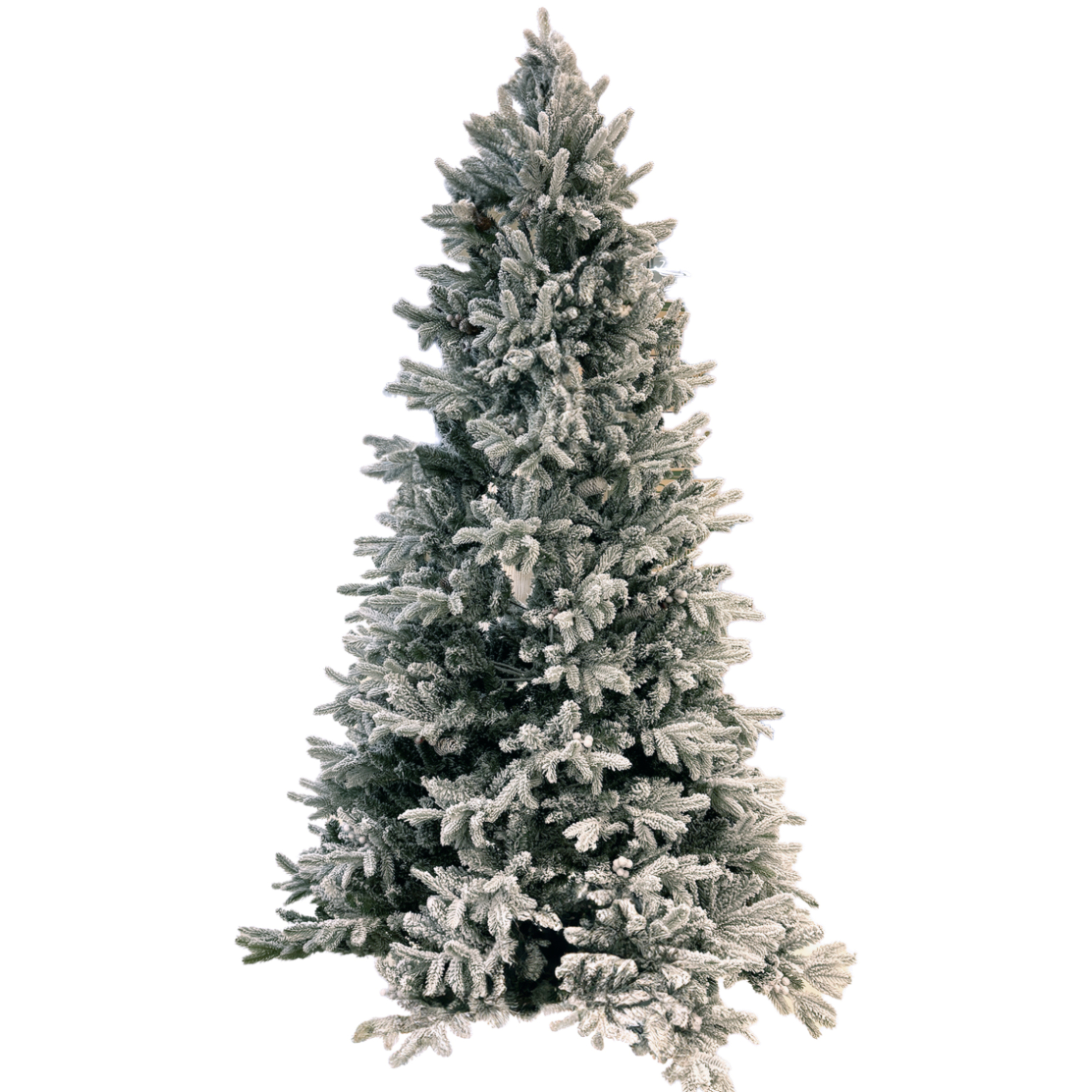 Ель искусственная заснеженная (ПВХ,ПЭ), D135xH240 см Белый