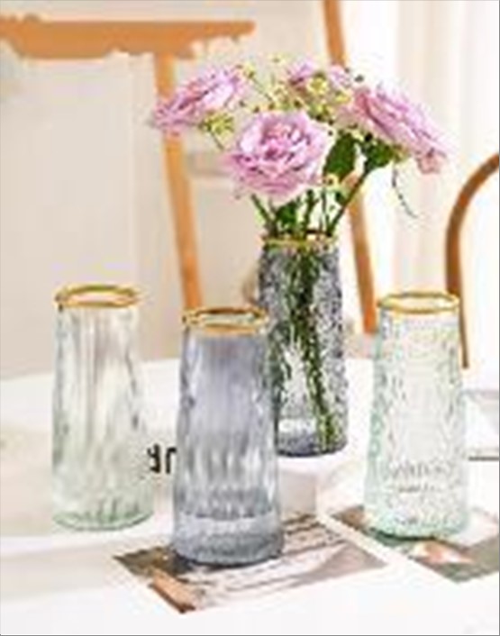 Ваза "Rain Air" (стекло), D10xH20 см Прозрачный