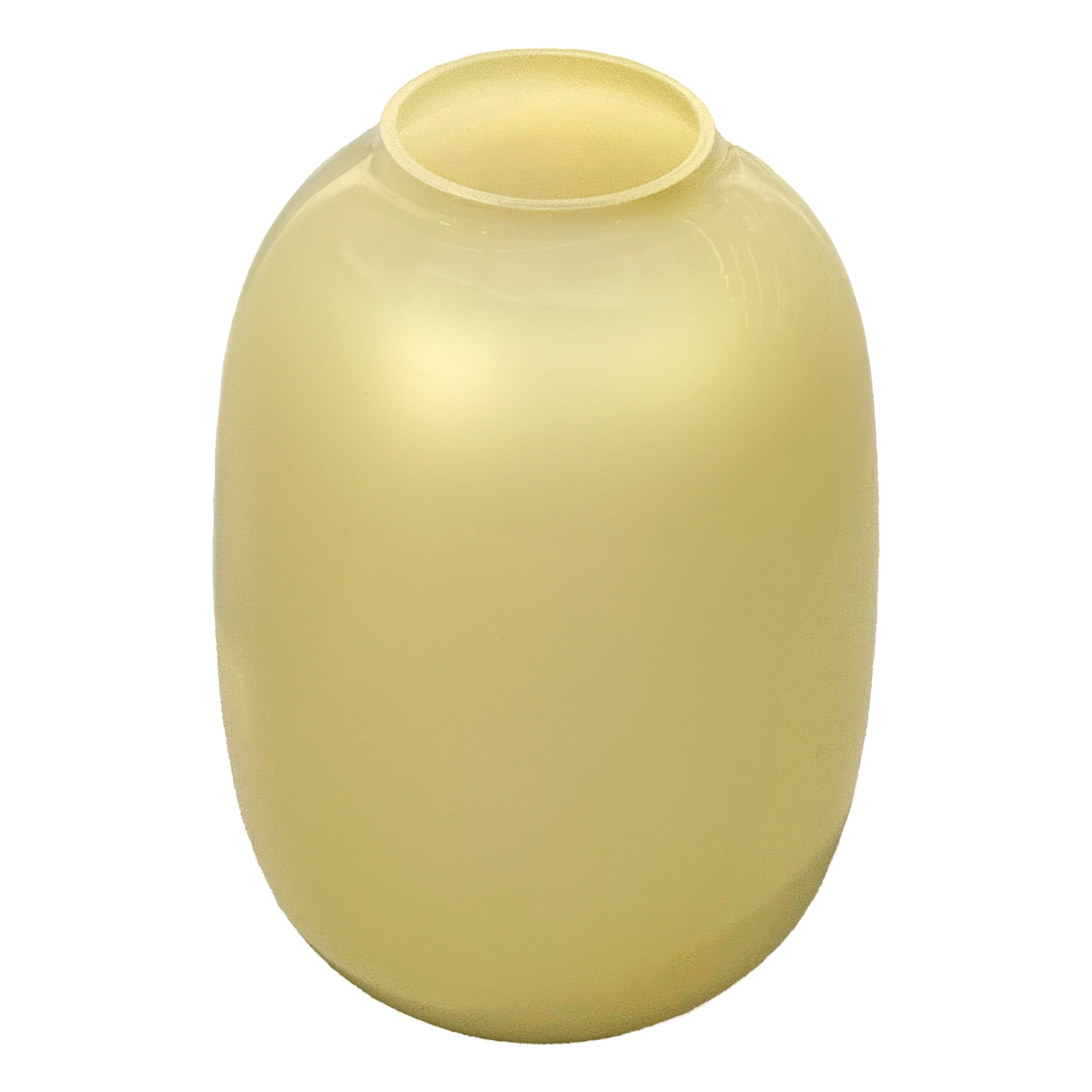 Ваза "Jar" (стекло), D16xH25,5 см Светло-желтый