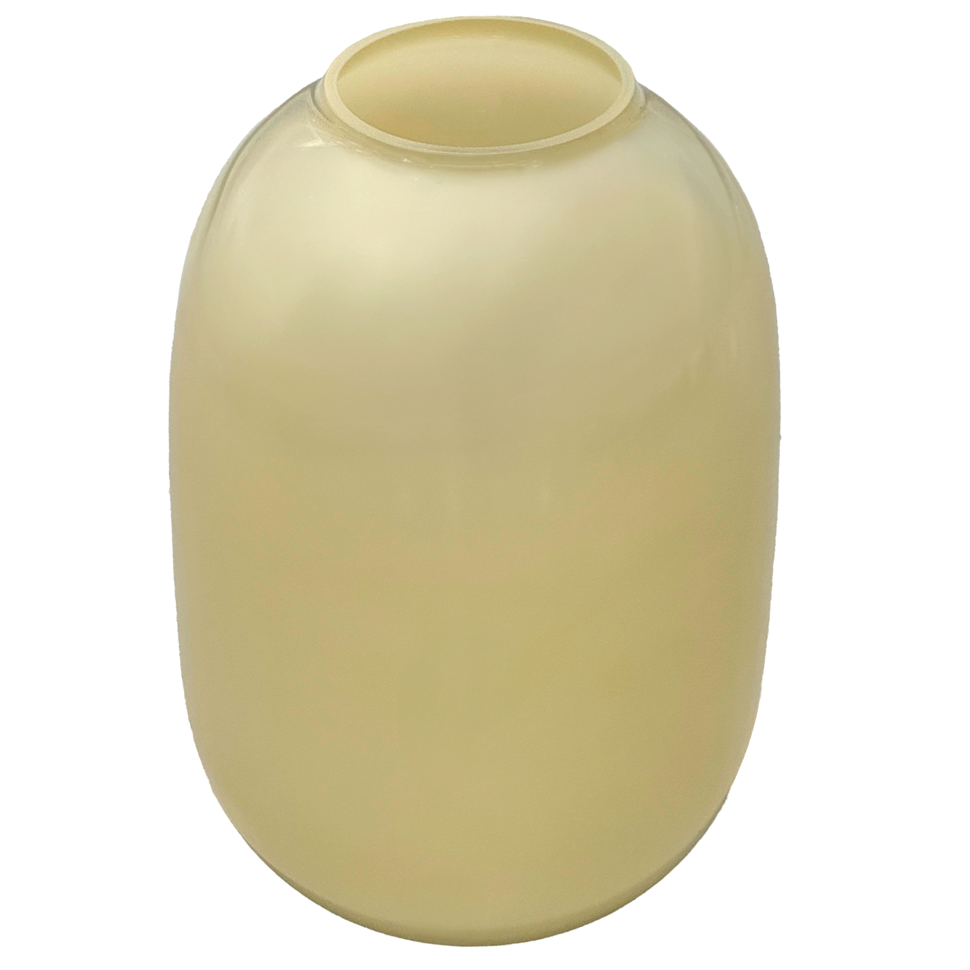 Ваза "Jar" (стекло), D18,5xH30 см Светло-желтый