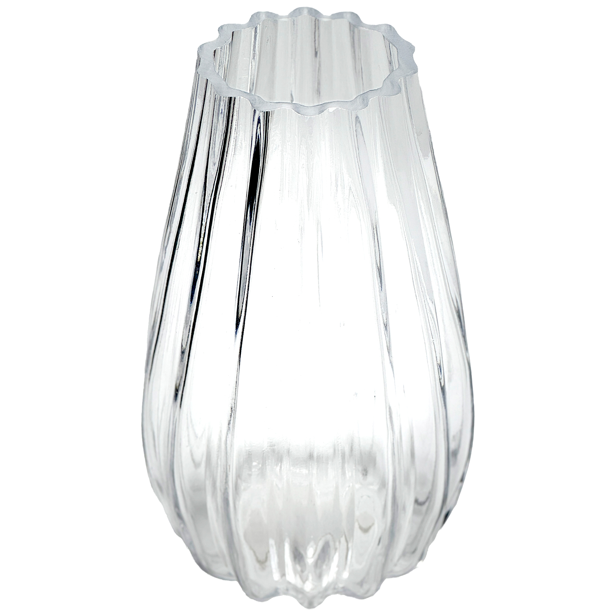 Ваза "Капля" (стекло), D11,5xH20 см Прозрачный