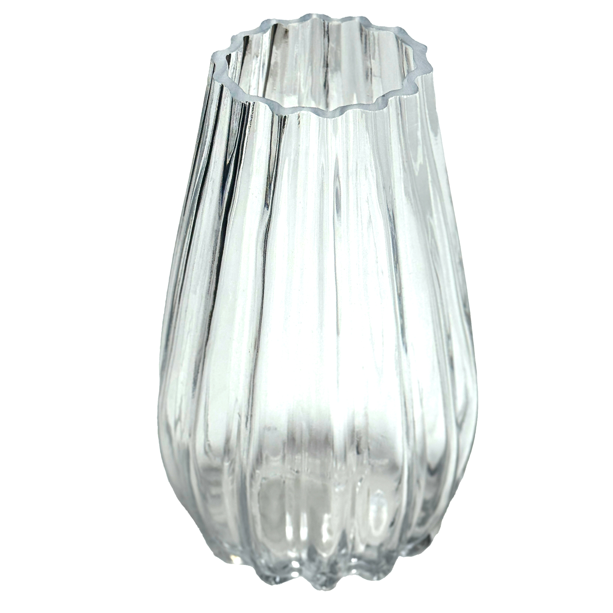 Ваза "Капля" (стекло), D14,5xH25 см Прозрачный