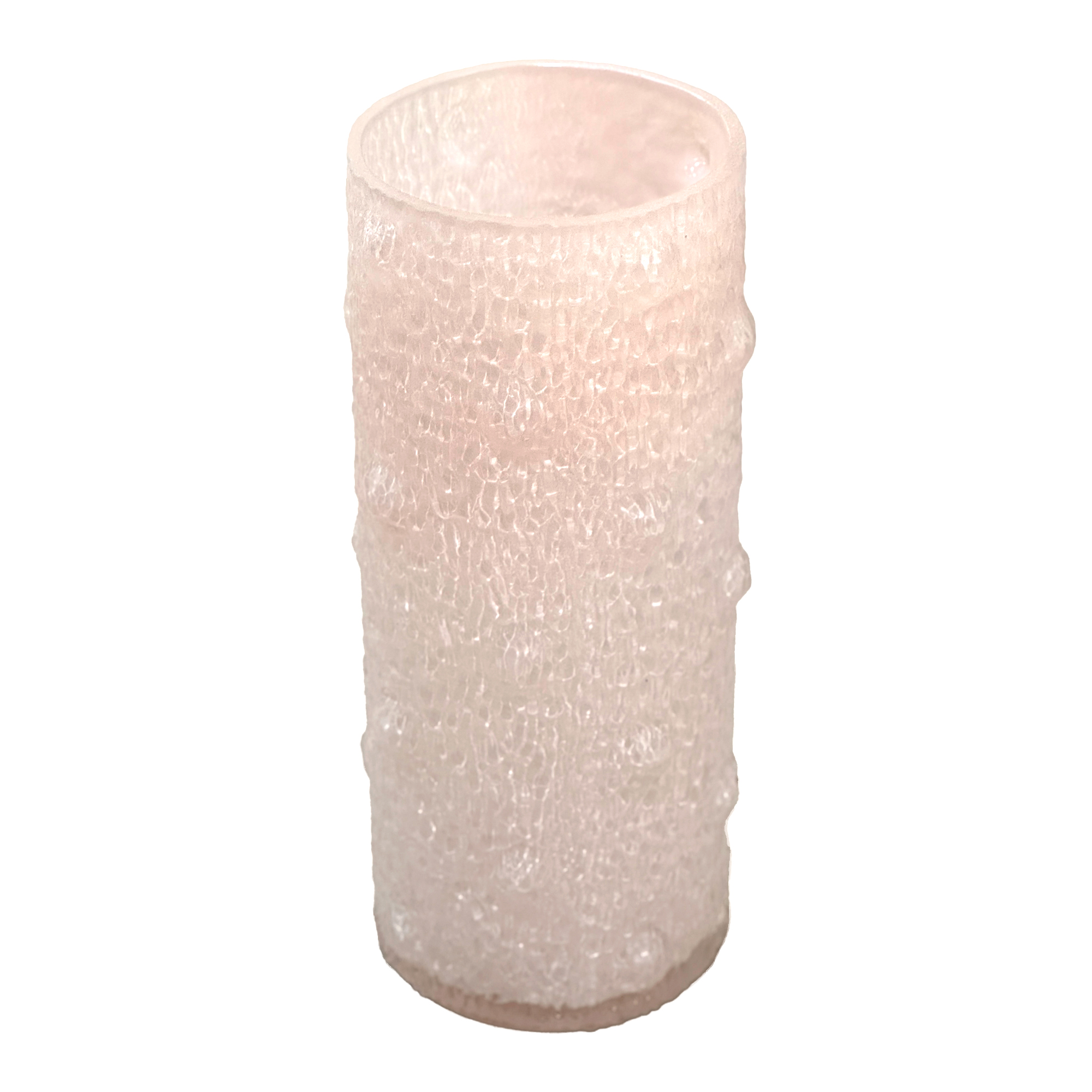 Ваза "Concombre" (стекло), D10xH24,5 см Светло-розовый