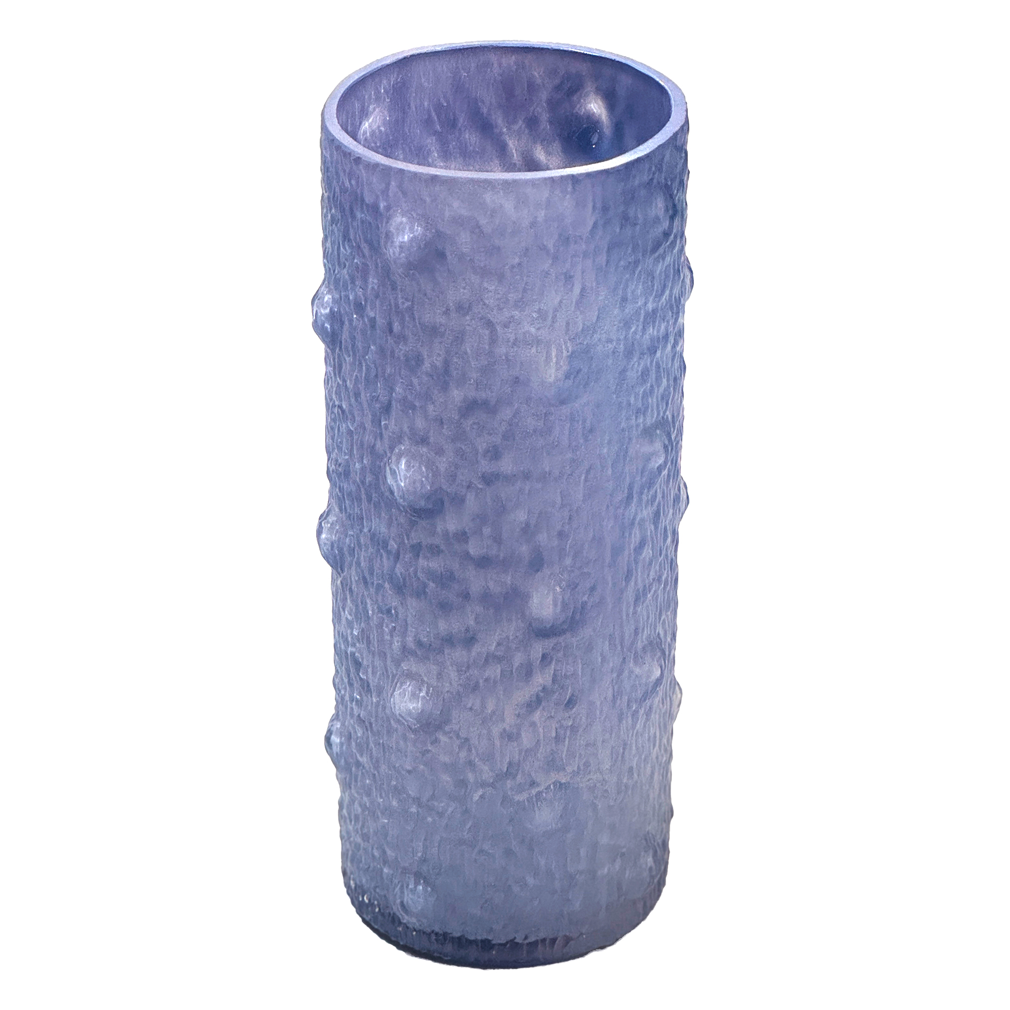 Ваза "Concombre" (стекло), D10xH24,5 см Сизый