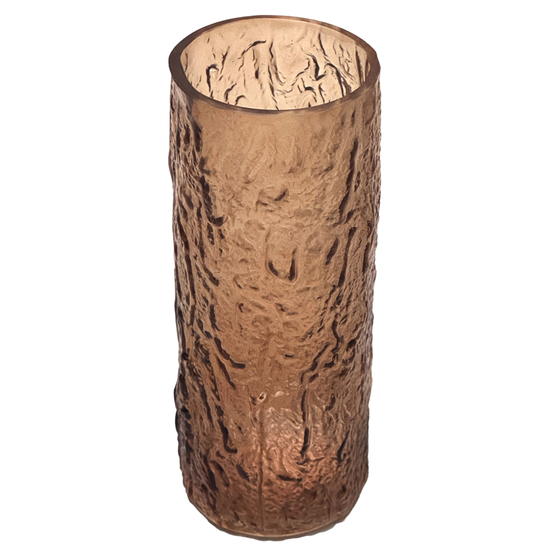 Ваза "Ice" (стекло), D12xH29,5 см Коричневый