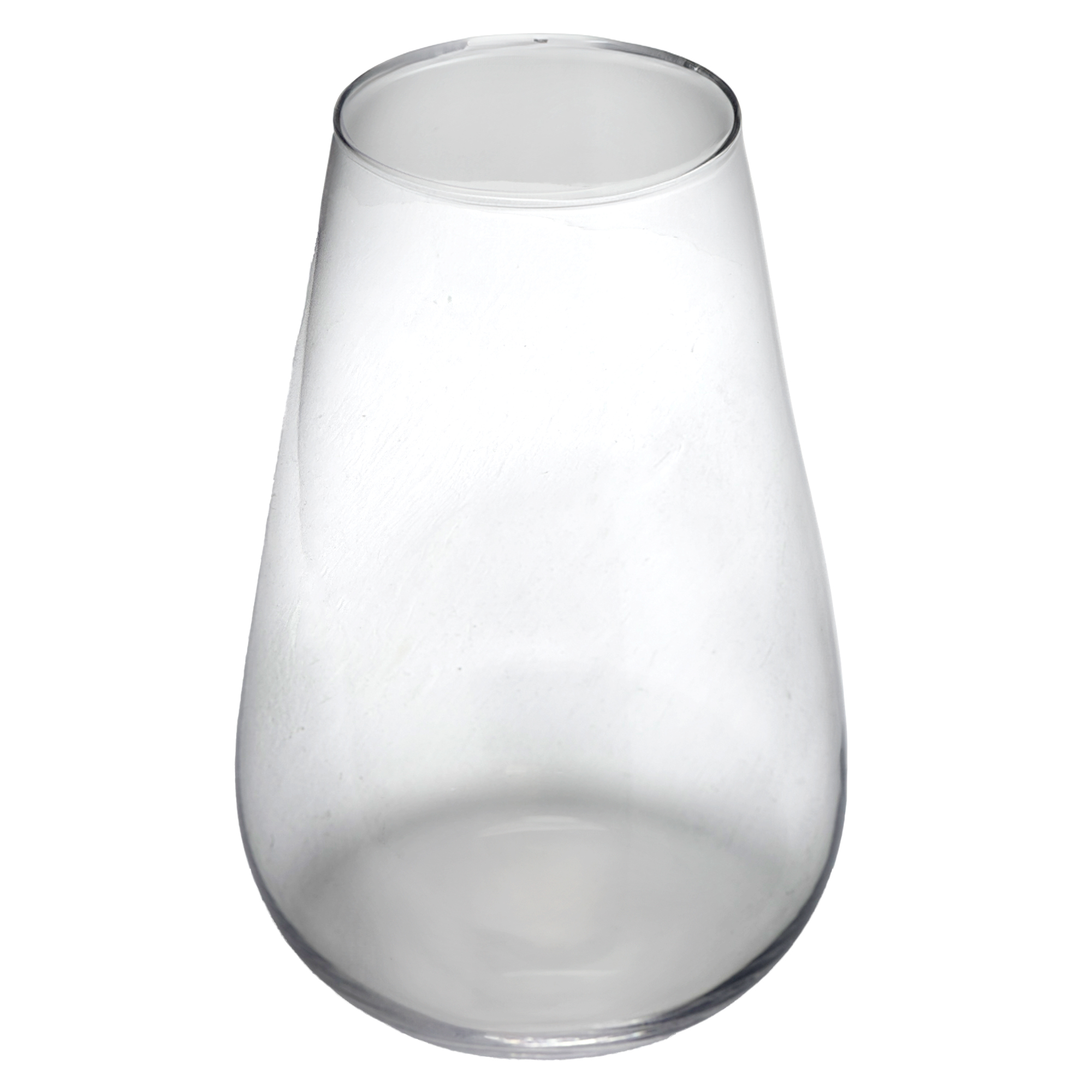 Ваза "Raindrop" (стекло), D8xH20 см Прозрачный