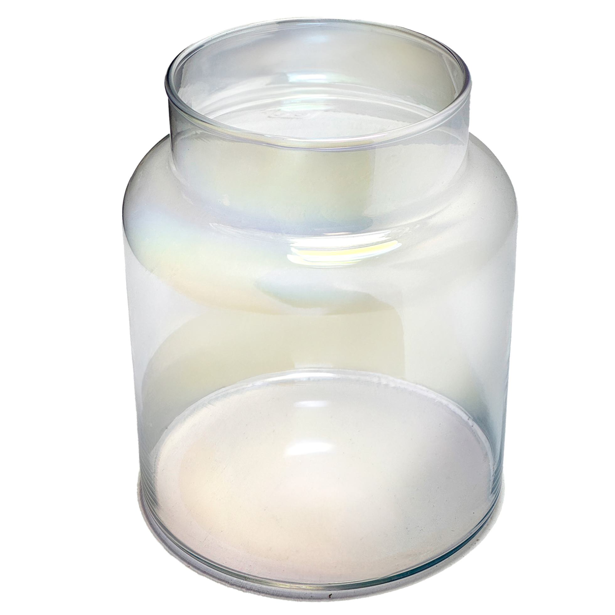 Ваза "Jar" (стекло), D15xH18,5 см Бензиновый