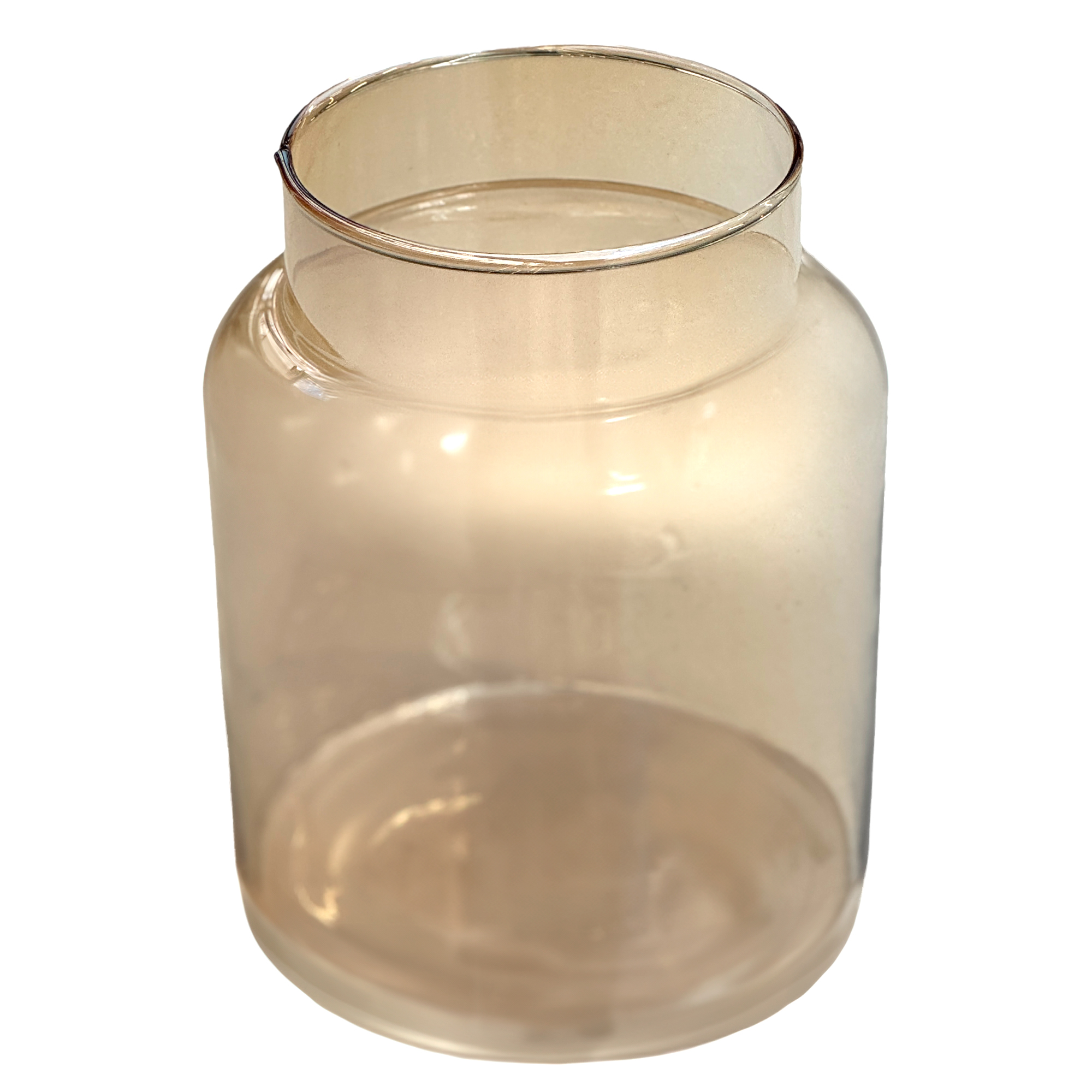 Ваза "Jar" (стекло), D15xH18,5 см Охра