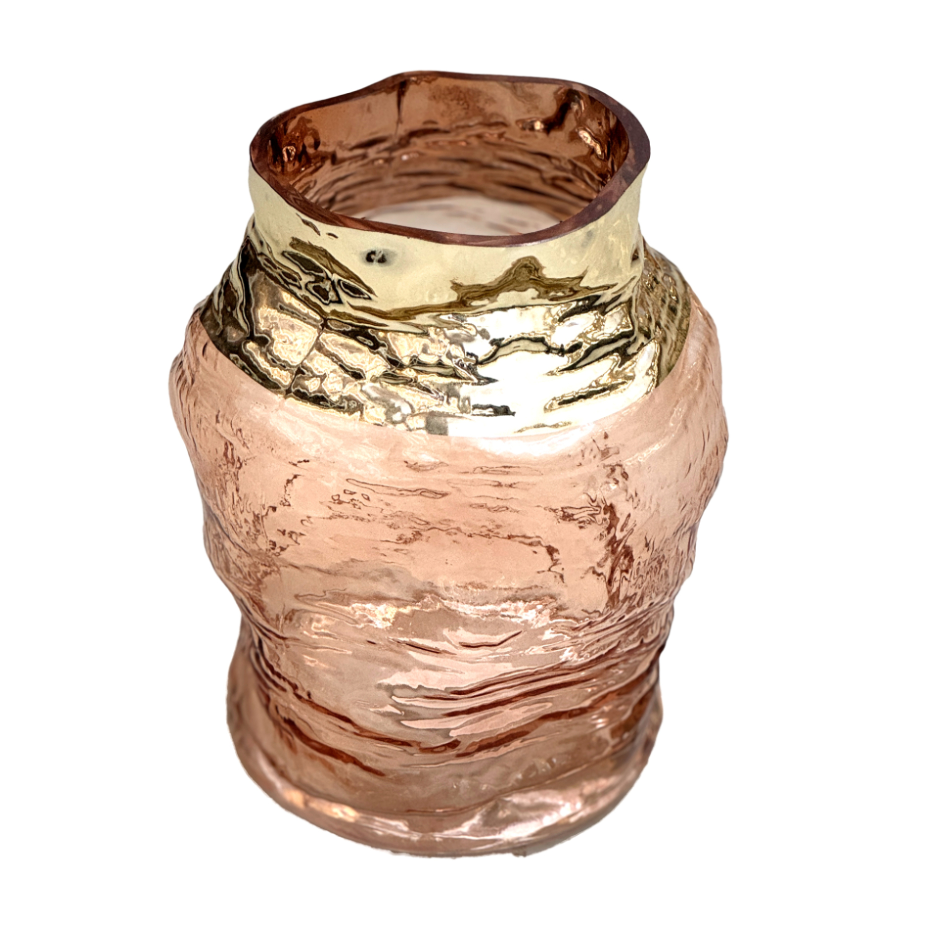 Ваза "Grace" (стекло), D17xH23 см Шампань