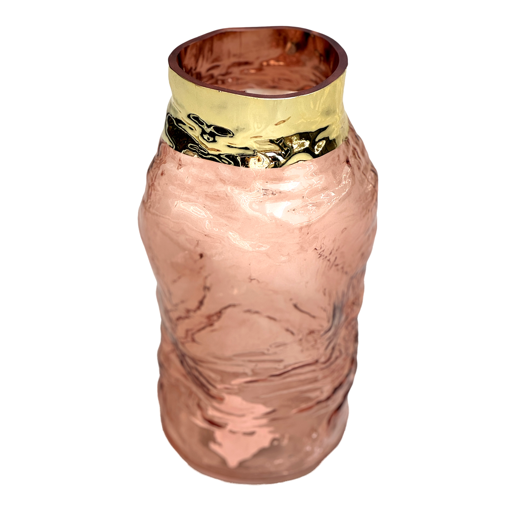 Ваза "Grace" (стекло), D17xH23 см Шампань