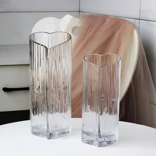 Ваза "Heart" (стекло), D10xH25 см Прозрачный