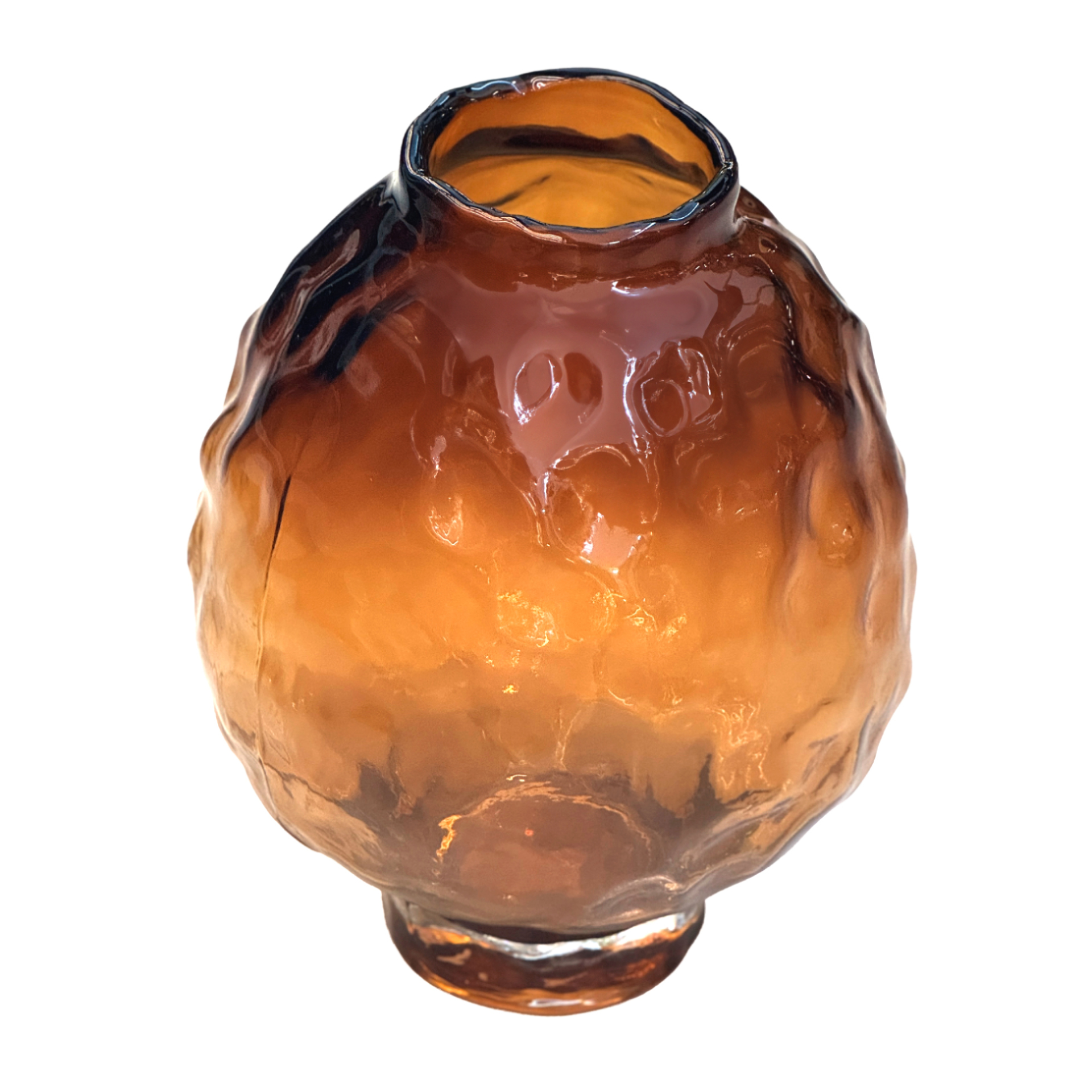 Ваза "Bolla" (стекло), D21xH26 см Коричневый