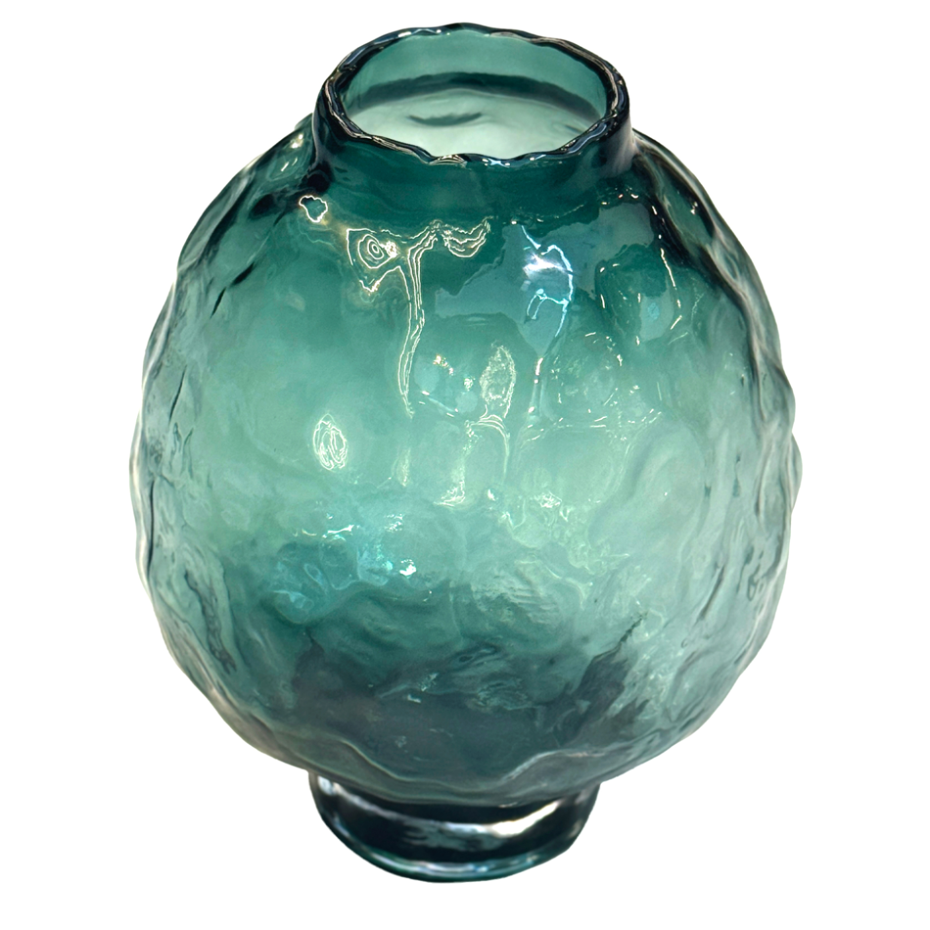 Ваза "Bolla" (стекло), D24xH30 см Синий