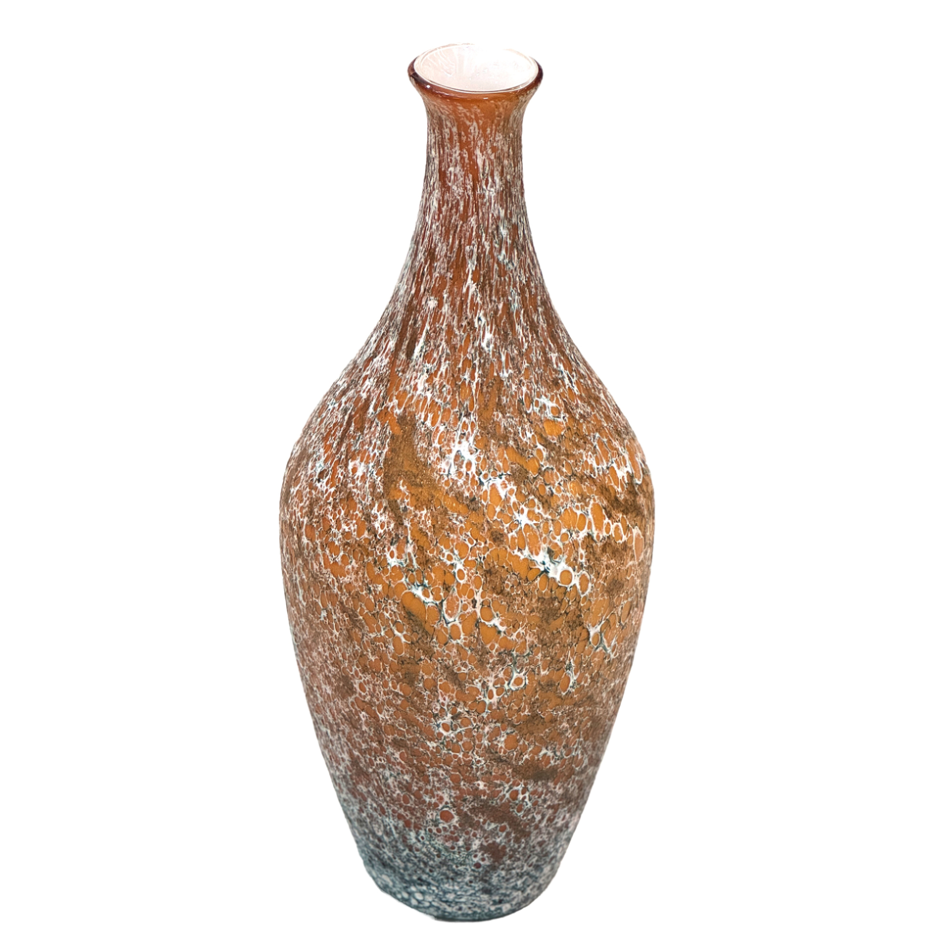 Ваза "Antico" (стекло), D18,5xH46 см Коричневый-серый