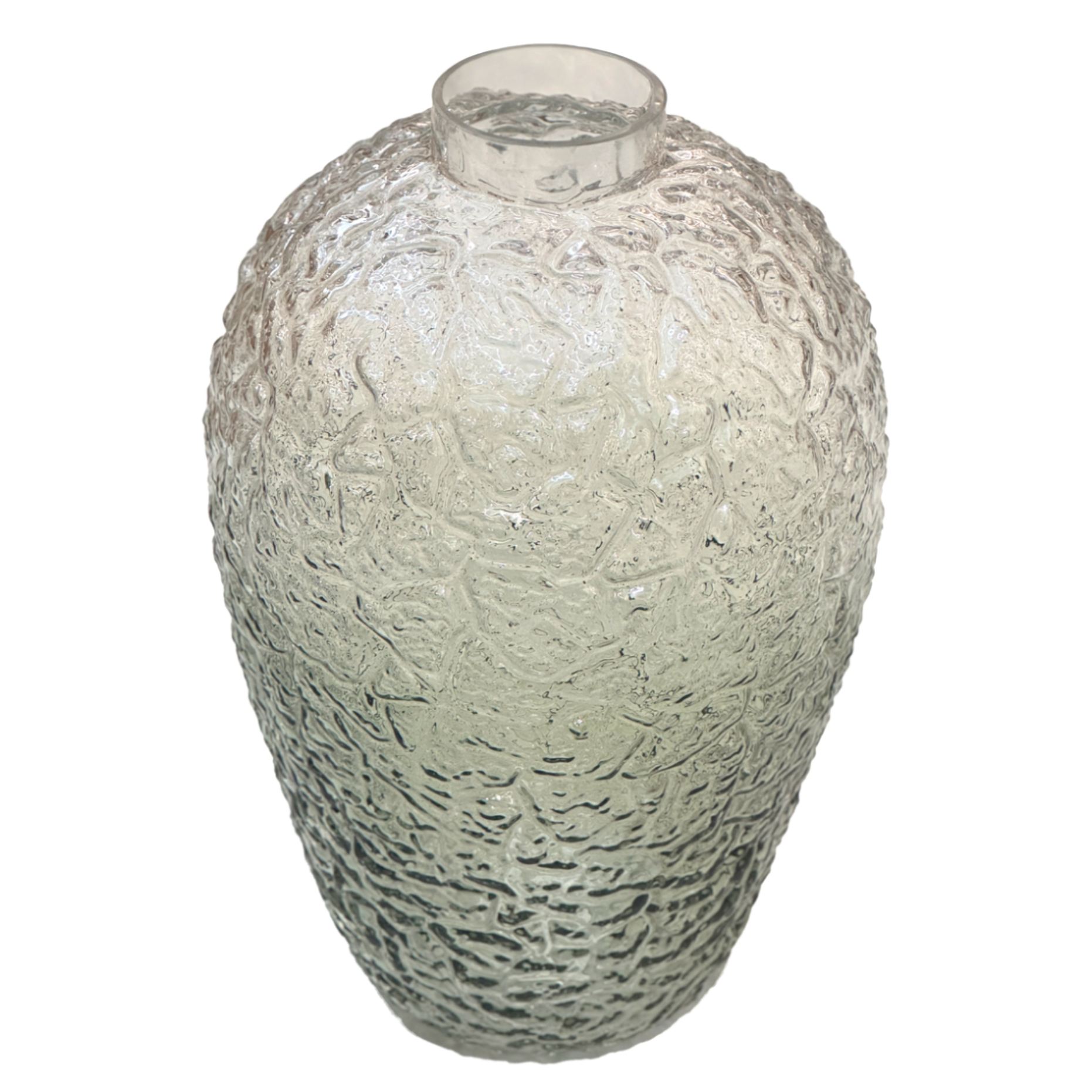 Ваза "Ice" (стекло), D25xH39 см Хаки