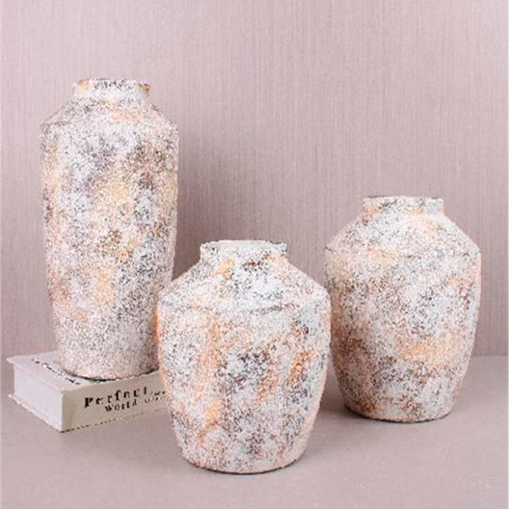 Ваза "Sabbia" (керамика), D17xH18,5 см Песочный