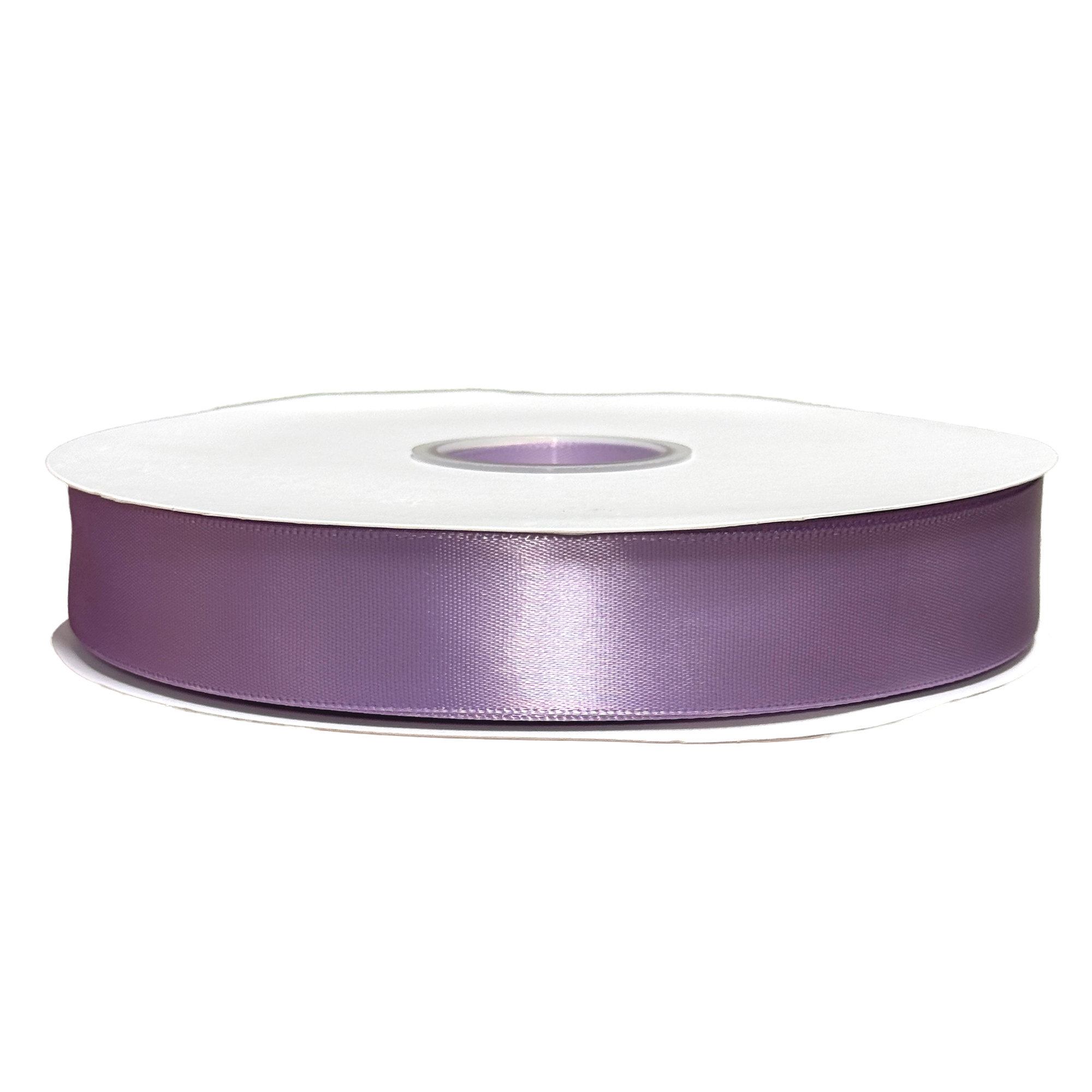 Лента атлас, 25 ммx100 ярд, плотная, на катушке Сиреневый