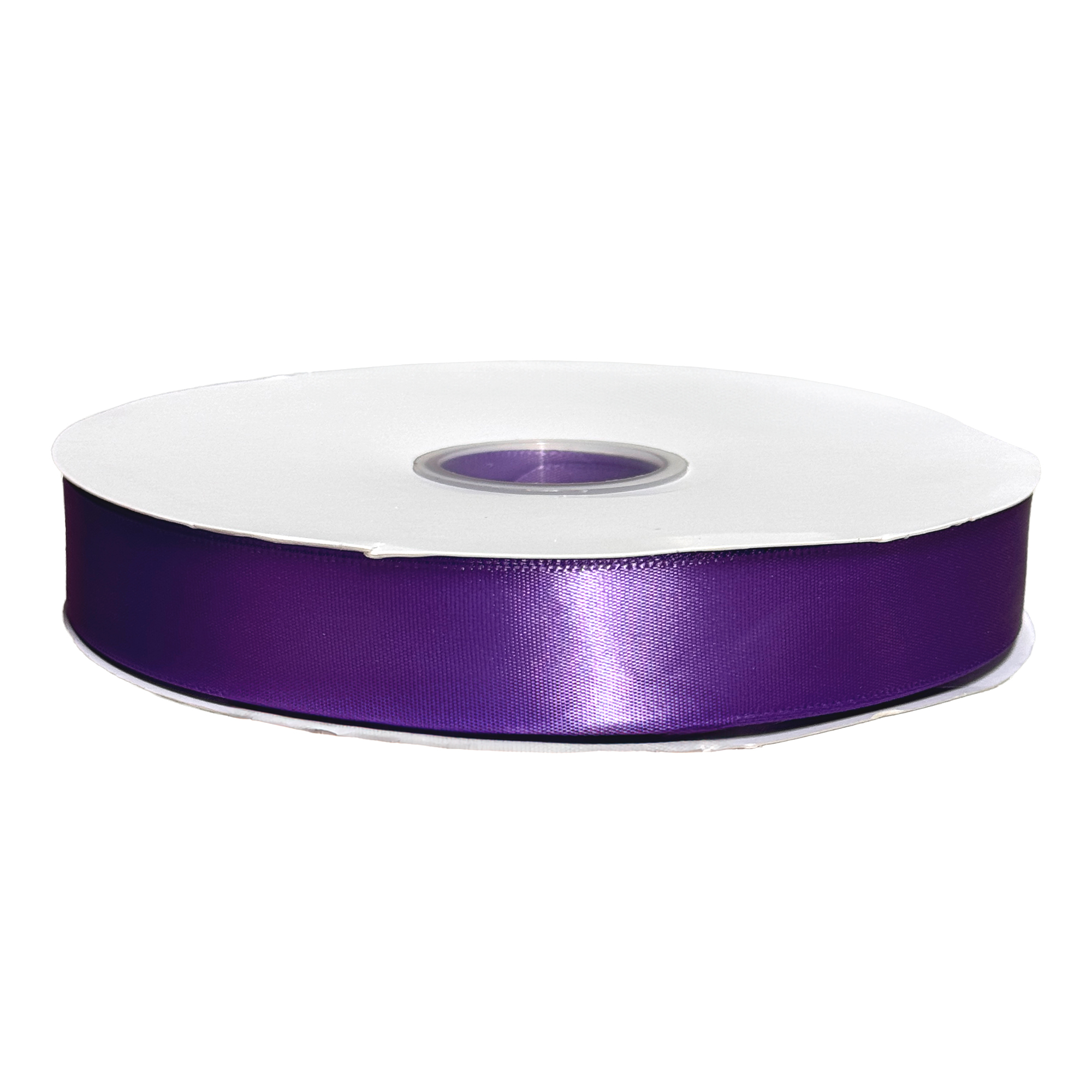 Лента атлас, 25 ммx100 ярд, плотная, на катушке Сиреневый