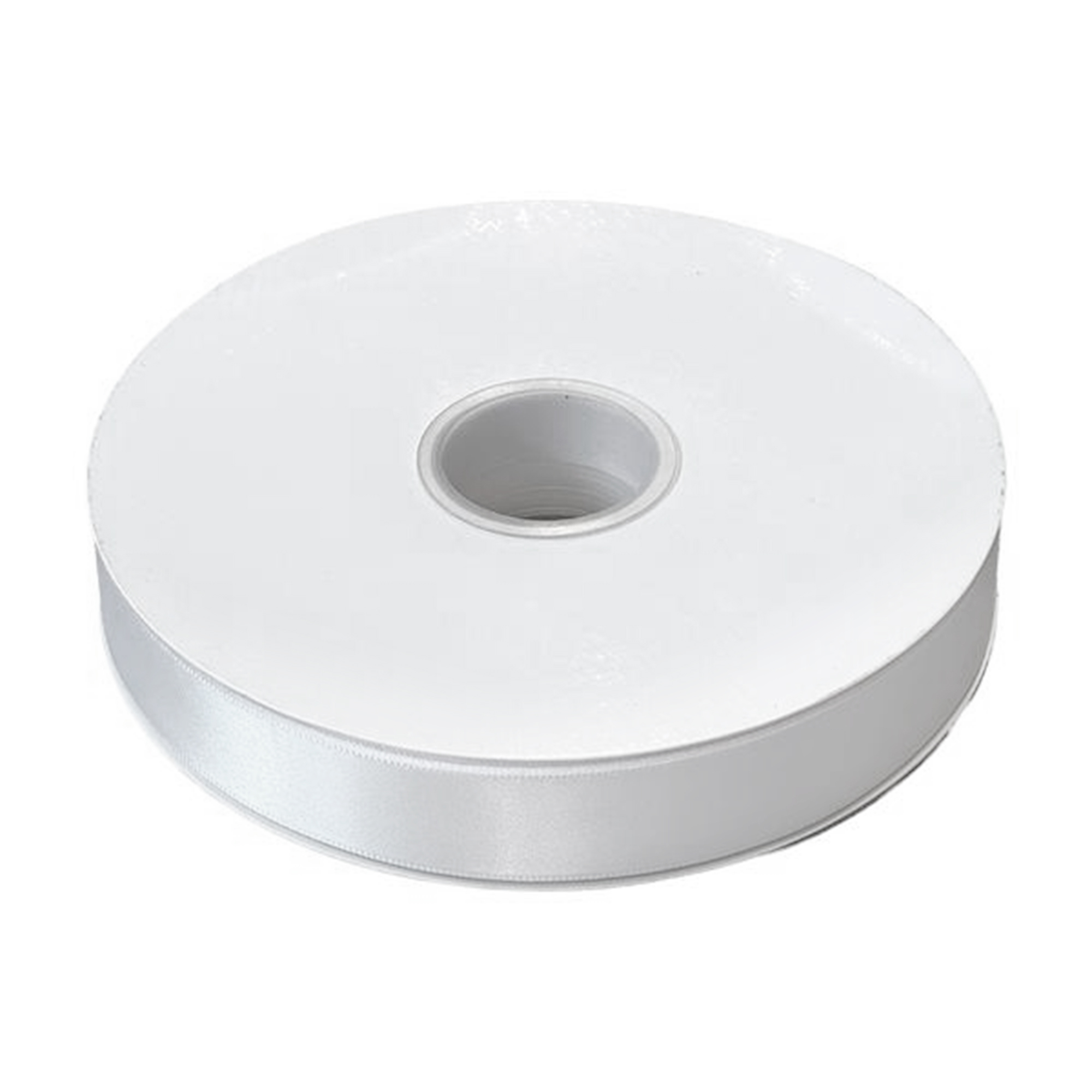 Лента атлас, 25 ммx50 ярд, плотная, на катушке Белый